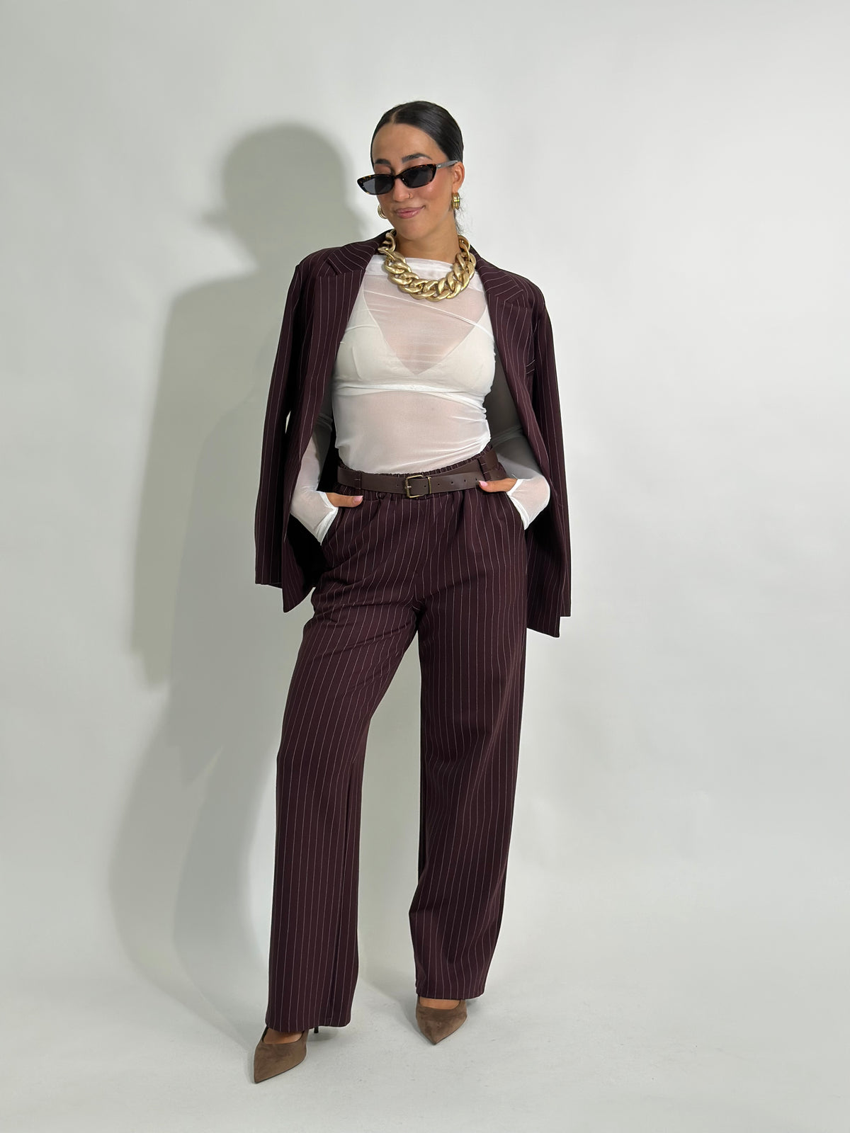 Tailleur gessato punto milano 29010