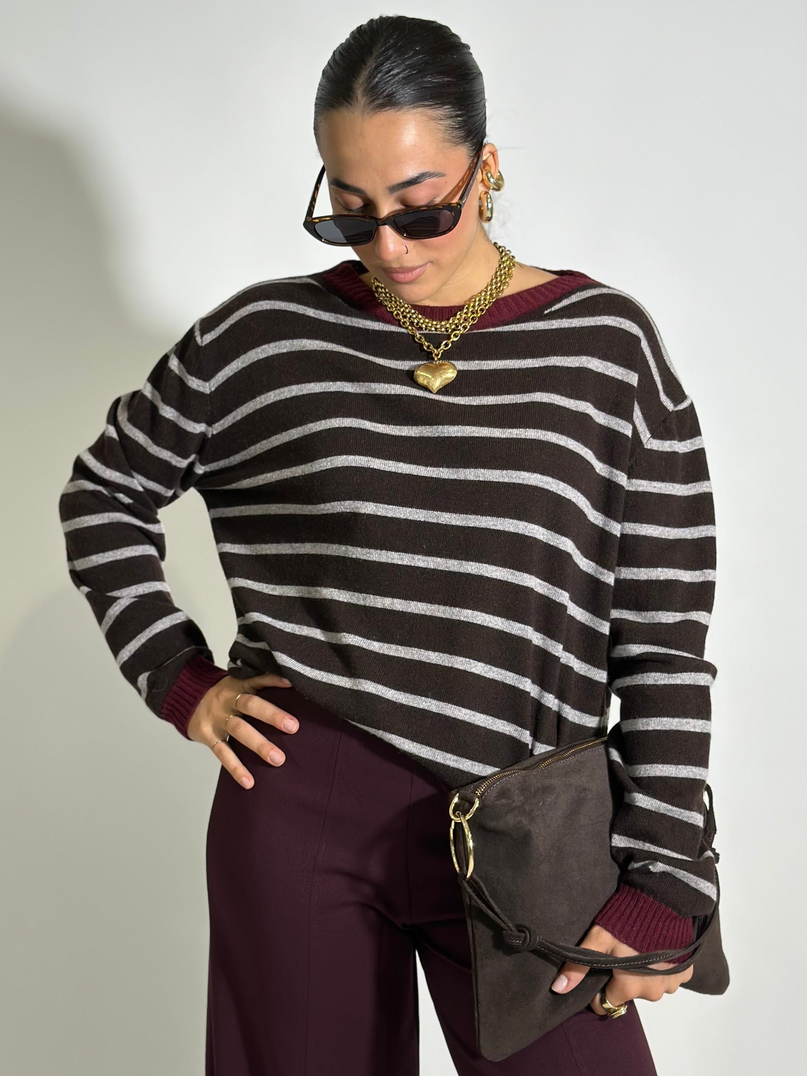 Maglia Cashmere blend 10207 MORO