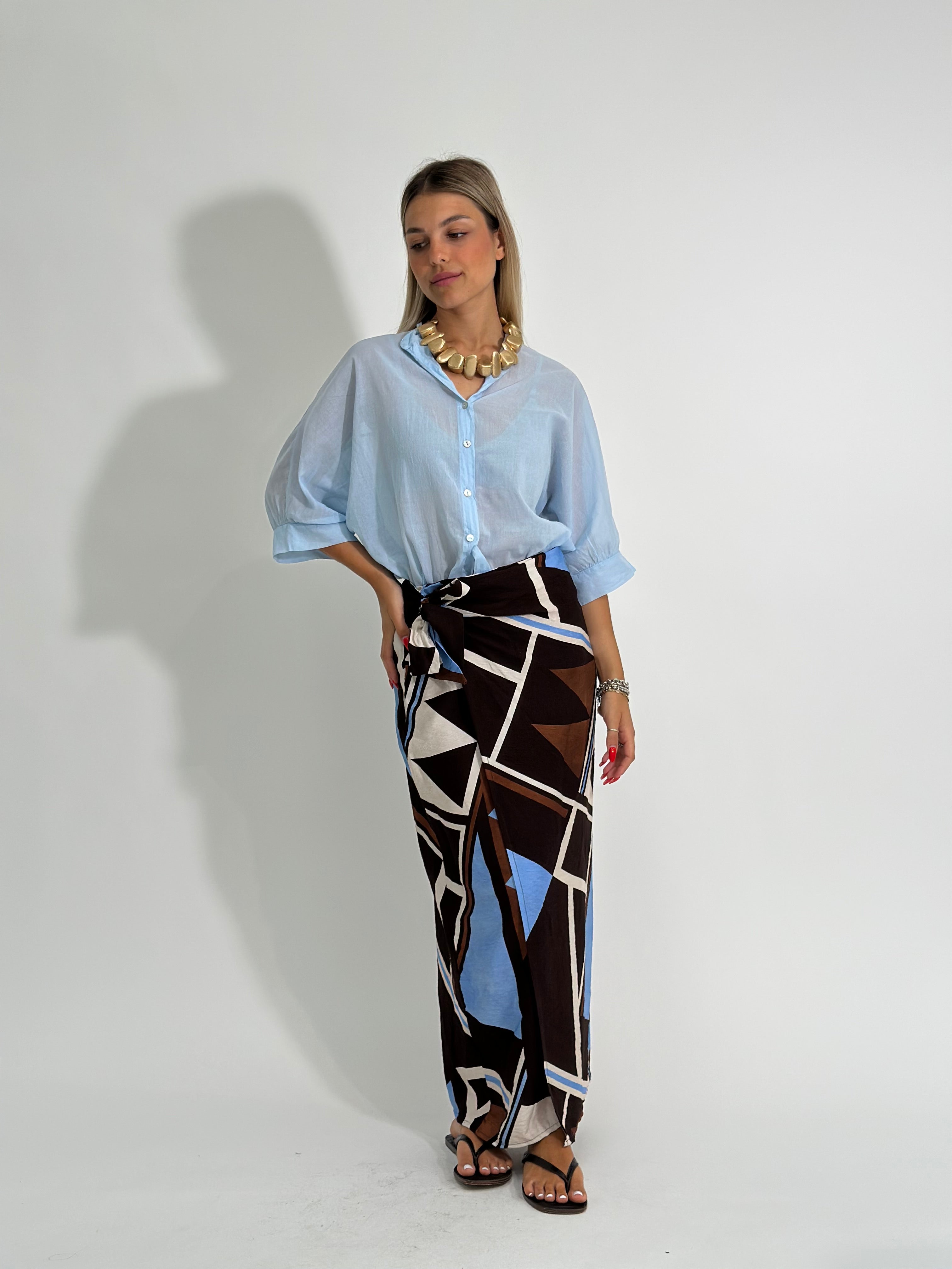 Camicia scatoletta 5568 AZZURRO