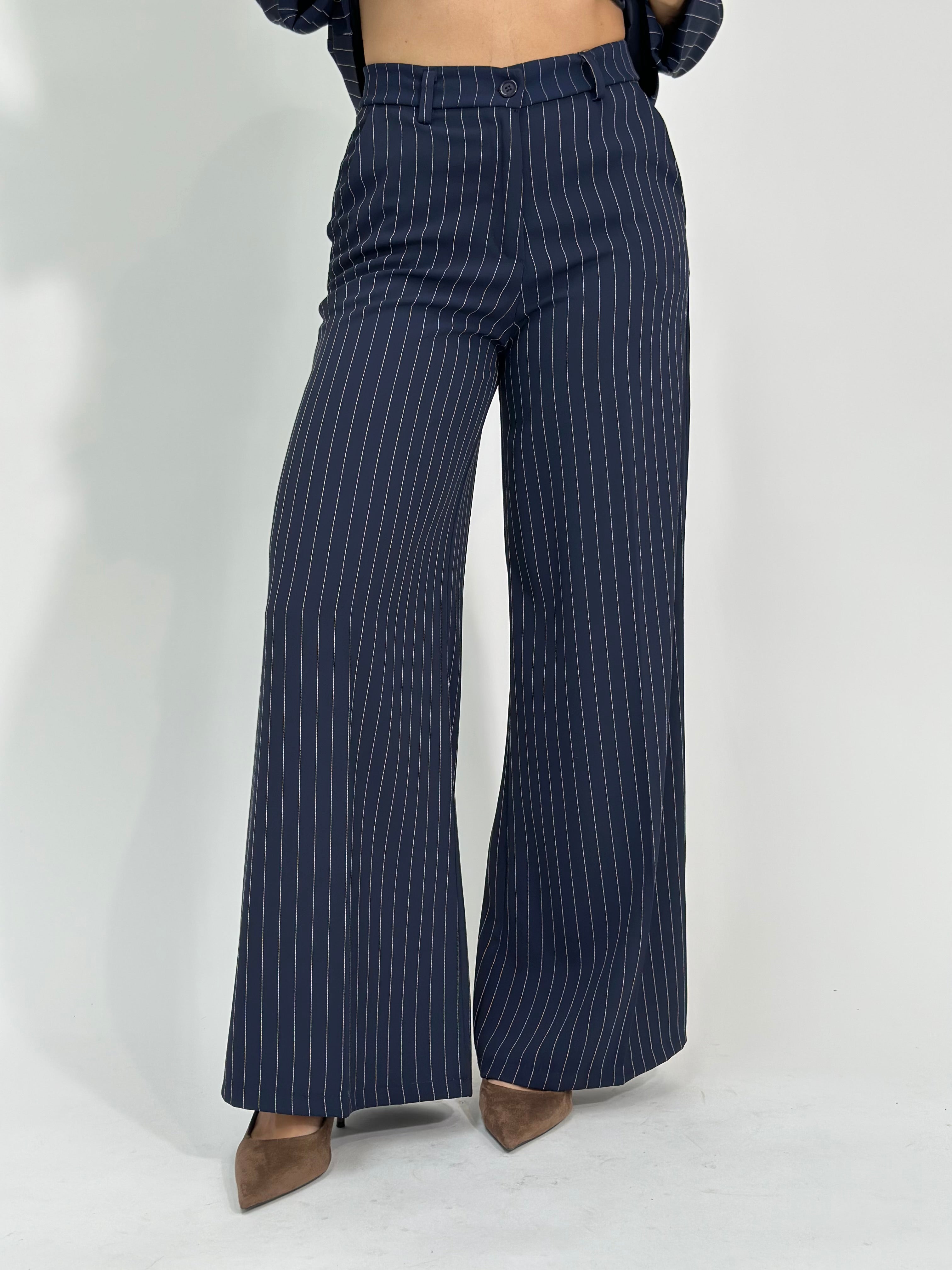 Pantalone gessato palazzo 6093