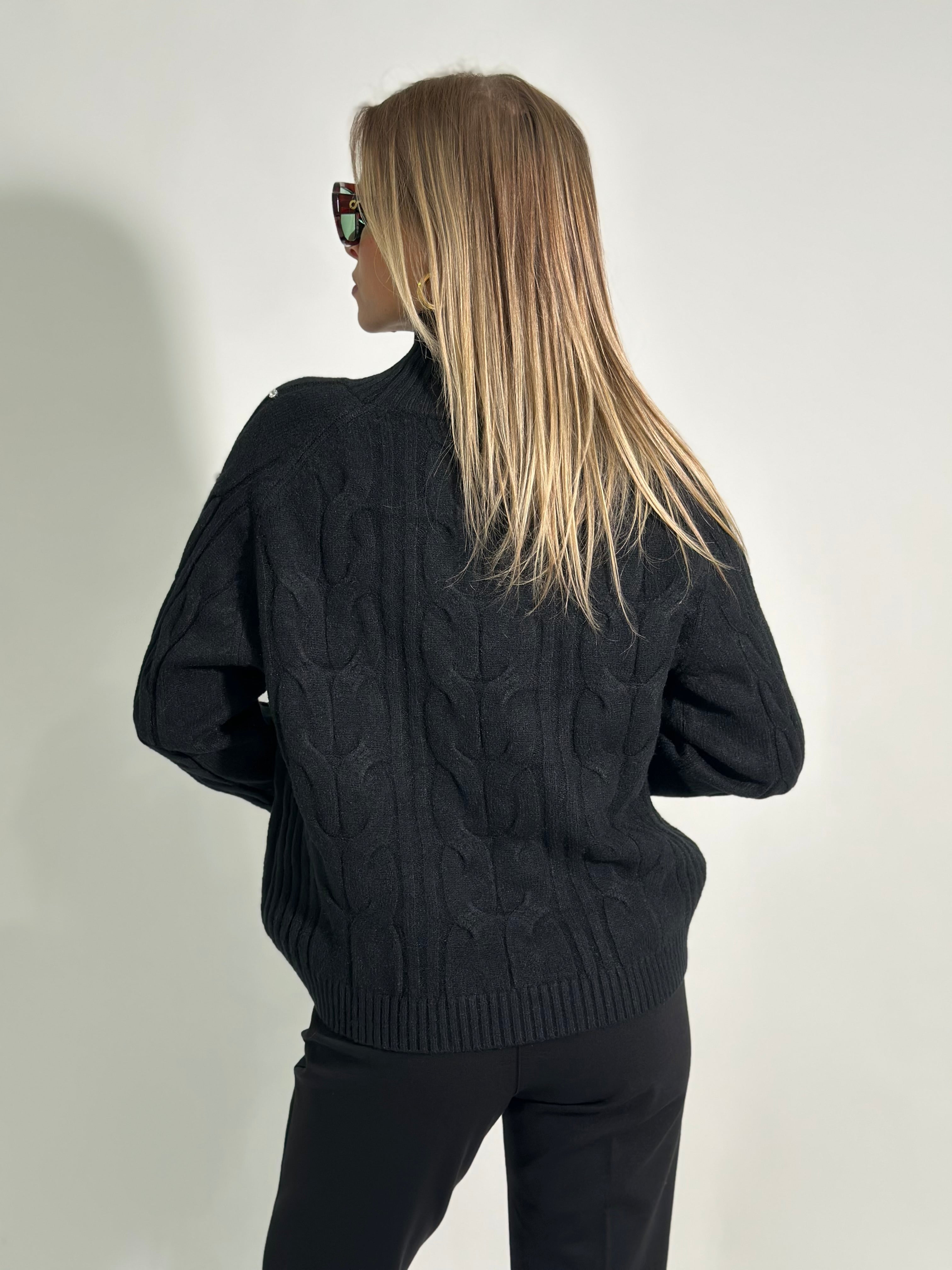 Maglia strass J28080 NERO