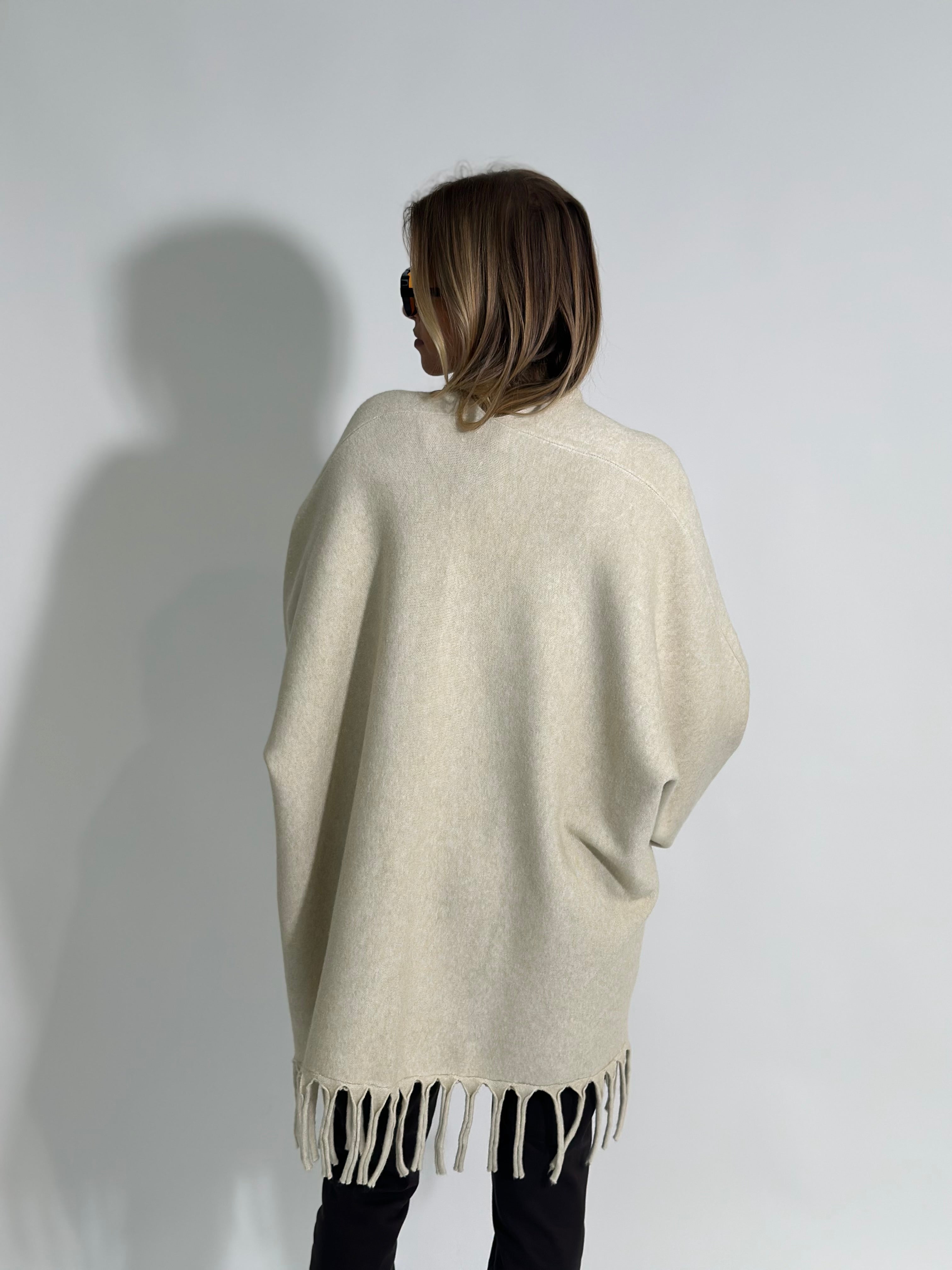 Cardigan frange 28109 PANNA