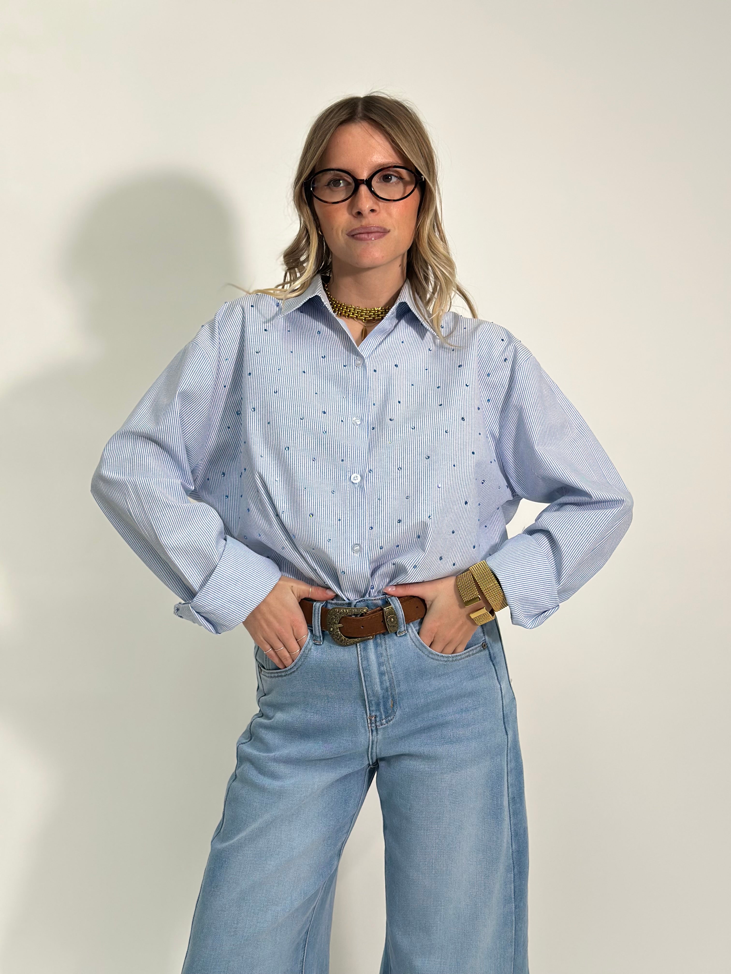 Camicia bastoncino strass 2514