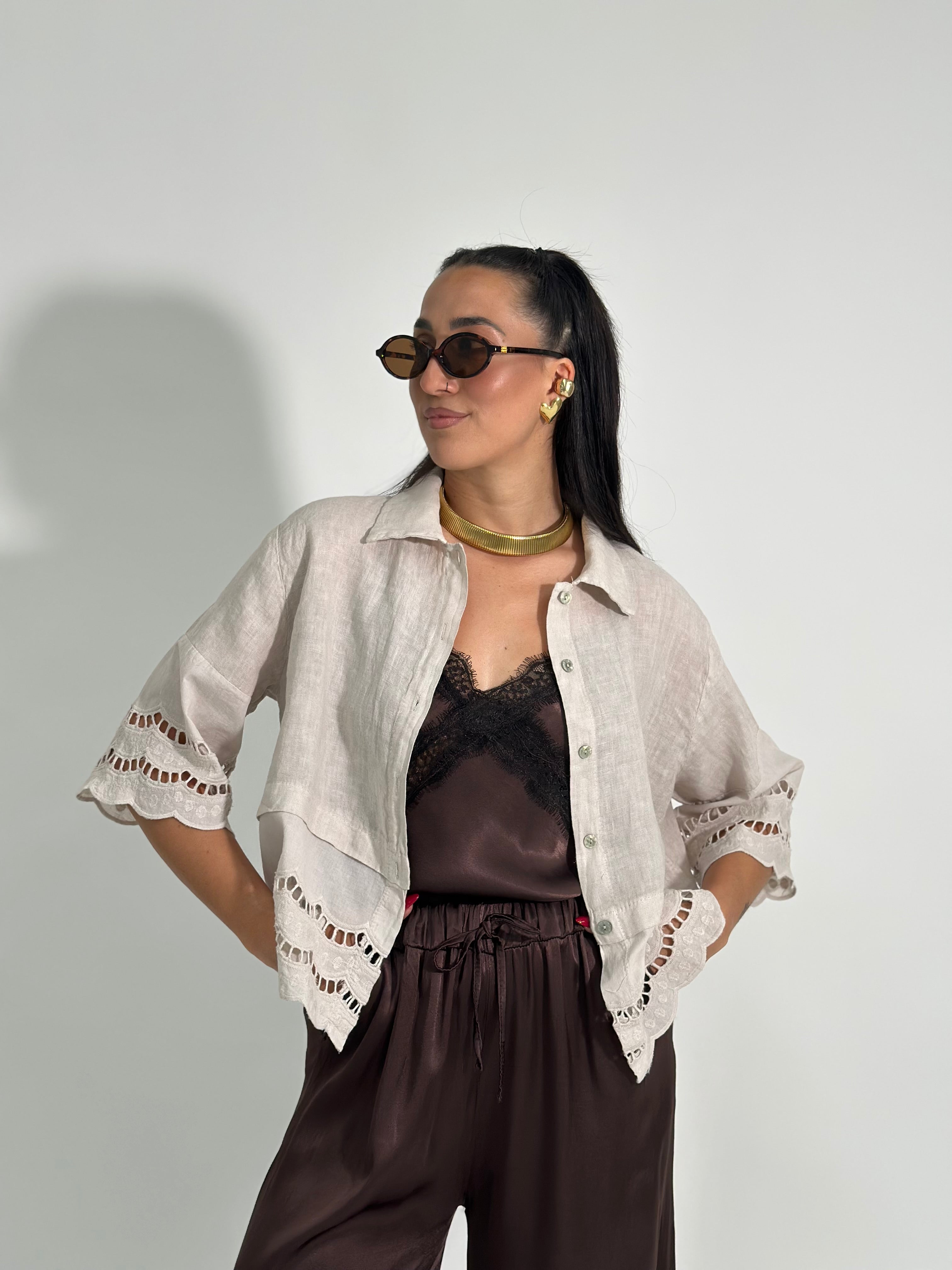 Camicia lino + sangallo 1788