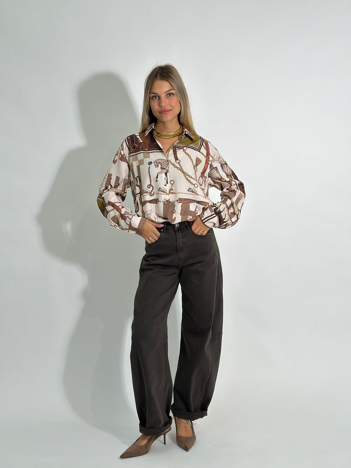 Camicia Horse 22040 BEIGE