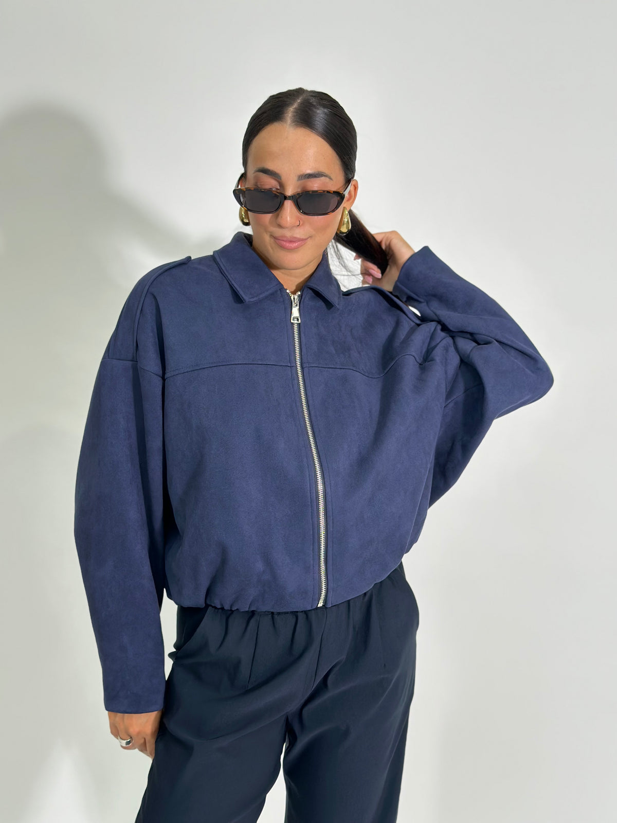 Bomber scamosciato 28081