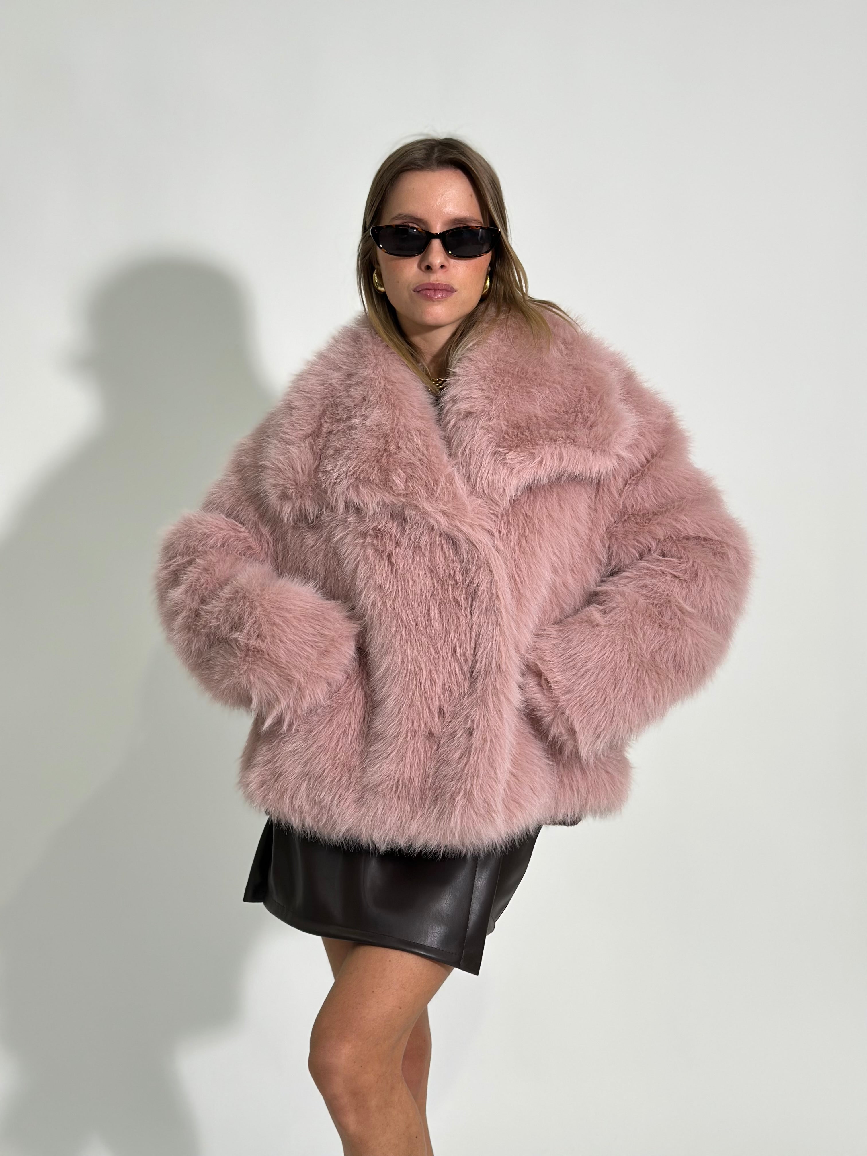 Pelliccia Y0238 ROSA