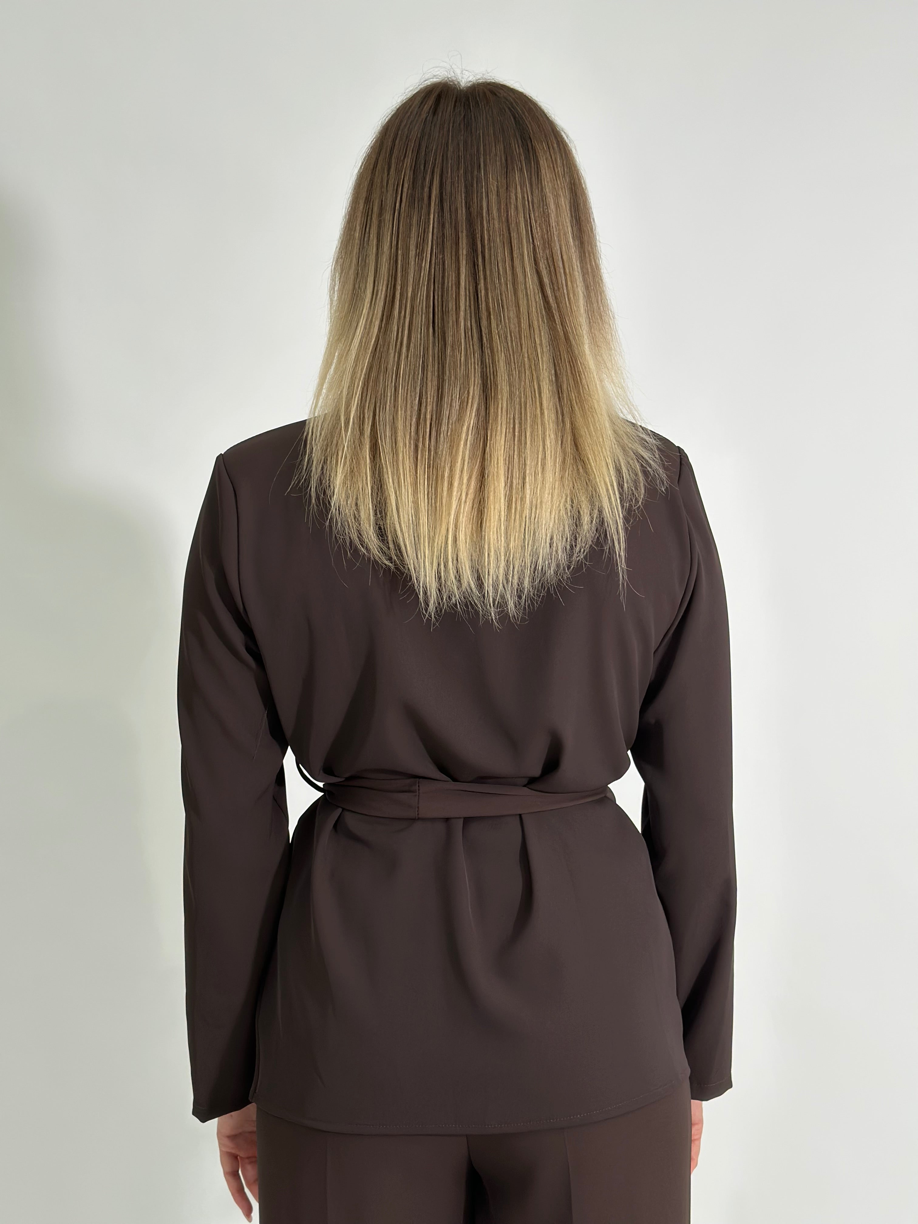 Giacca fluido 6329 MORO