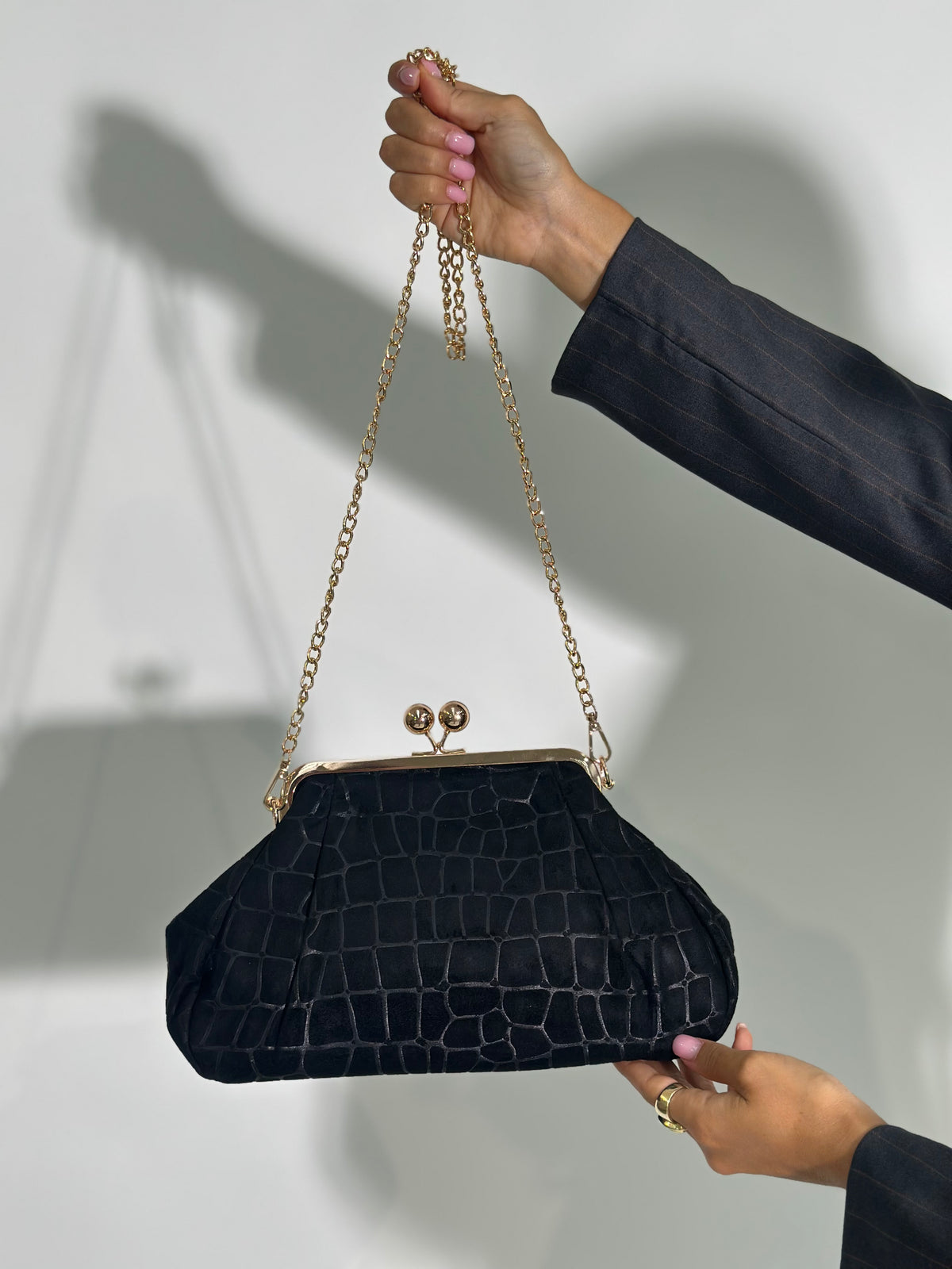 Borsa clutch 90678 NERO
