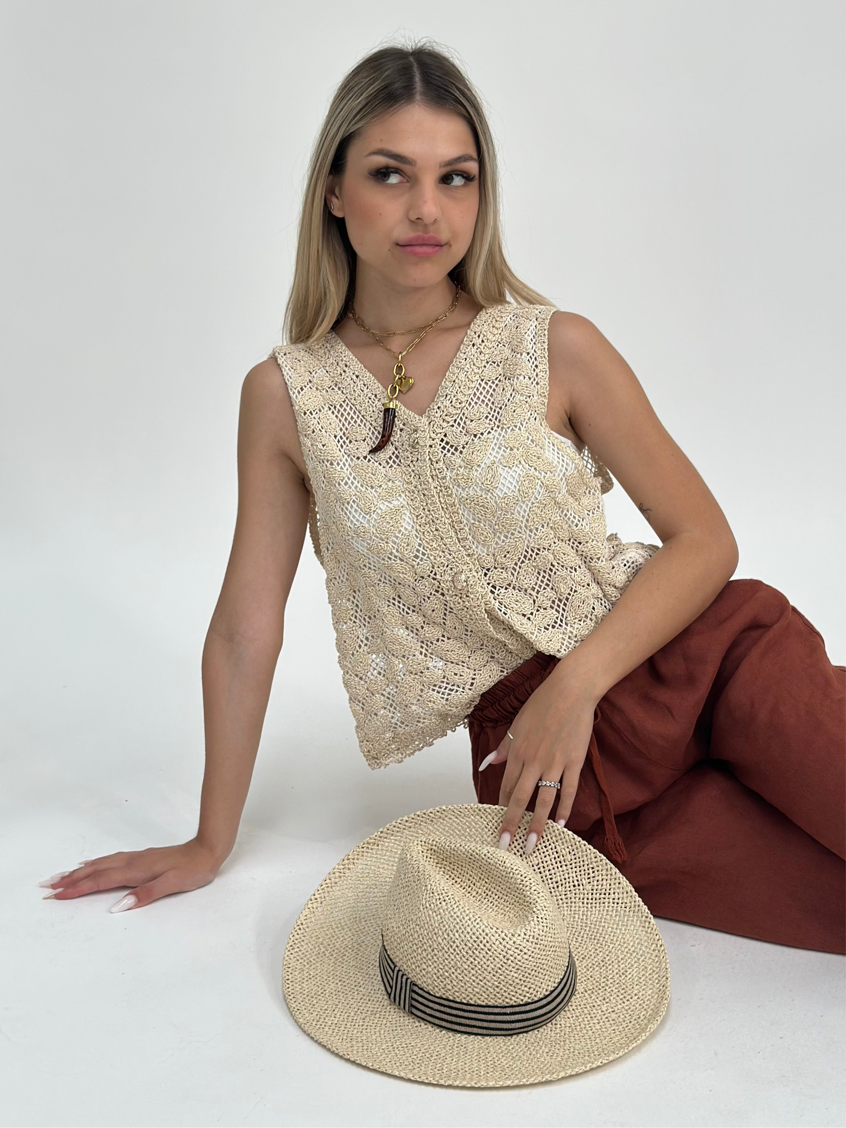 Gilet crochet 2501