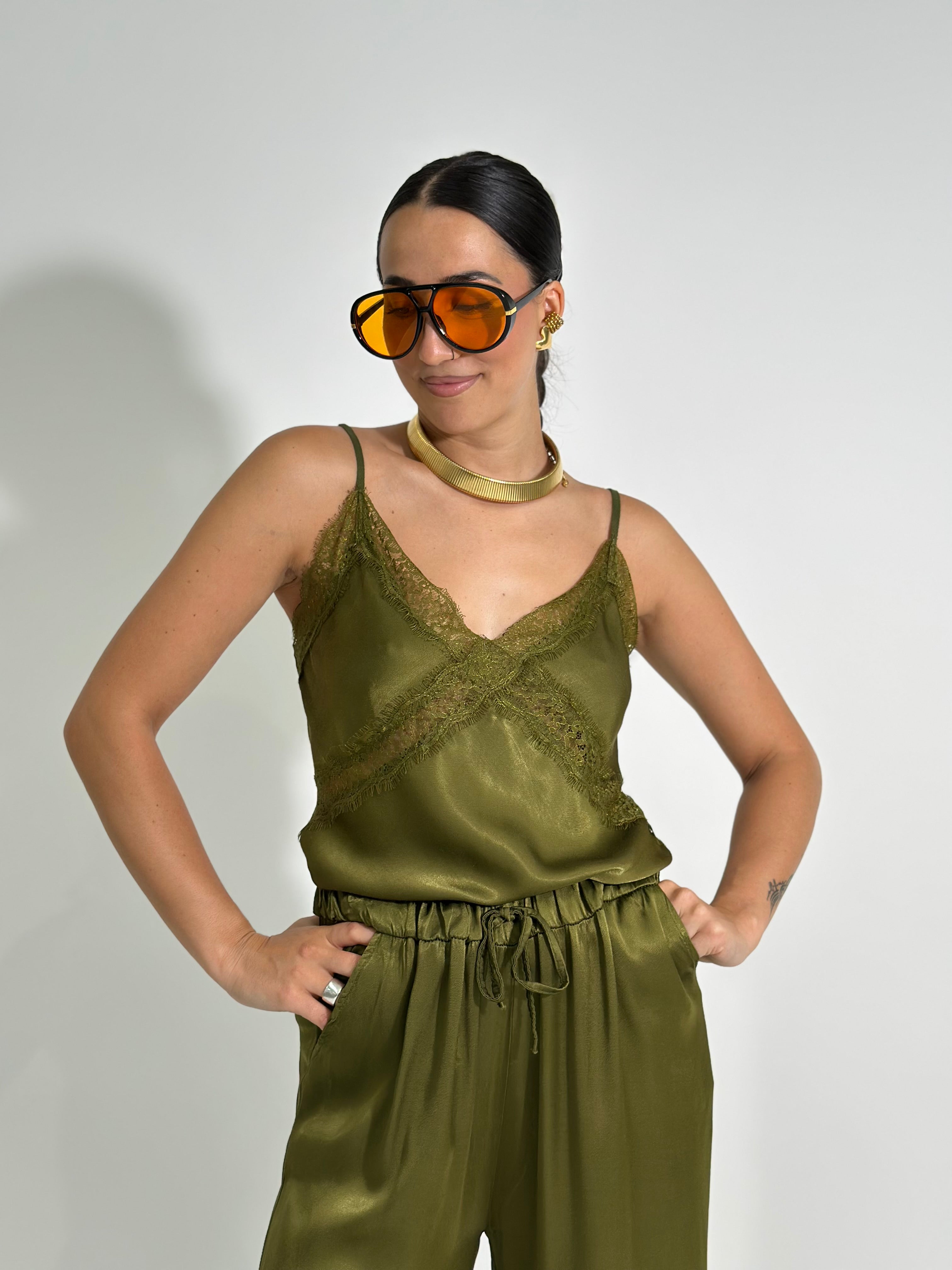 Top satin pizzo 80228
