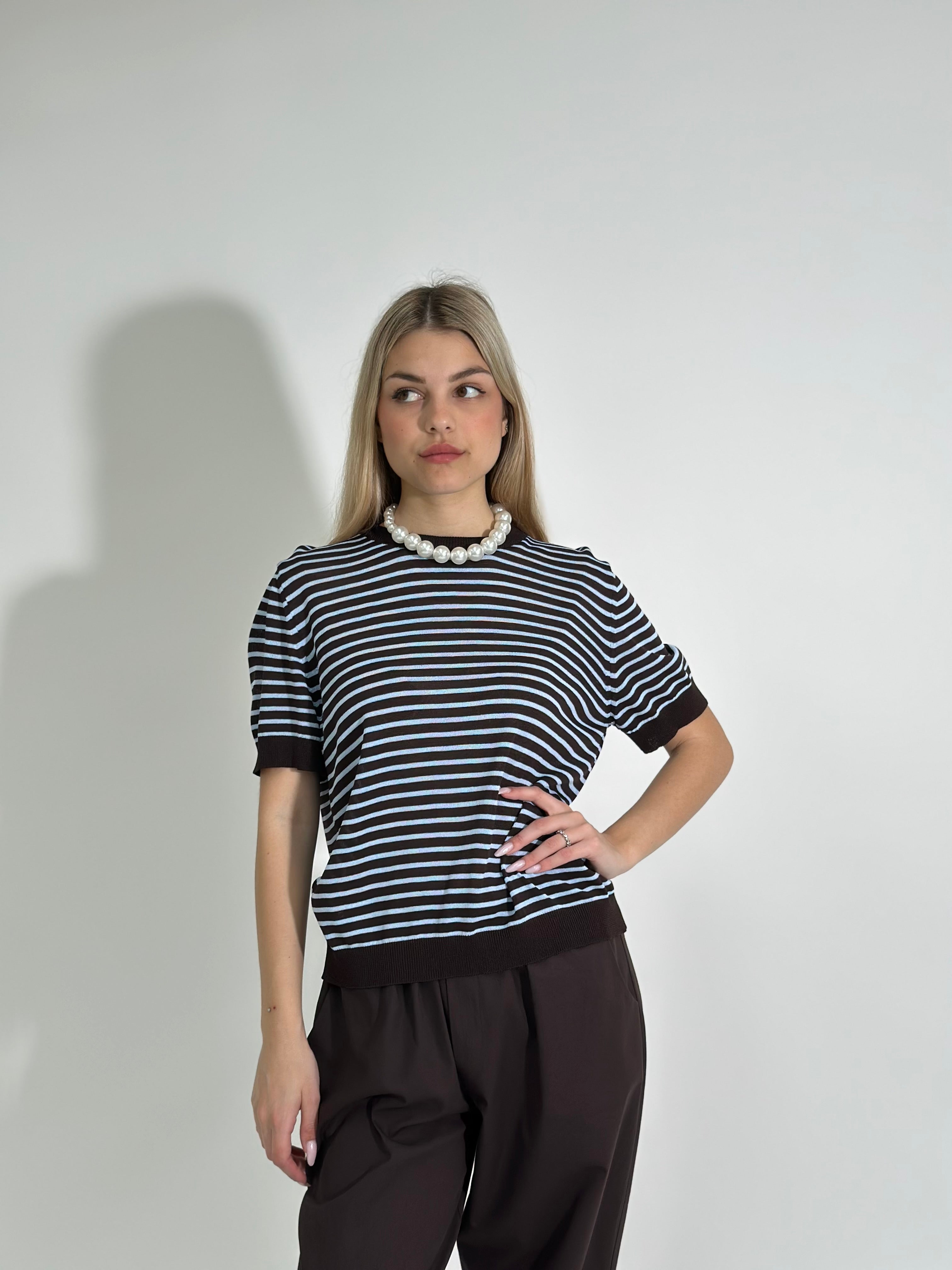 Maglia righe 10079 CAFFE'