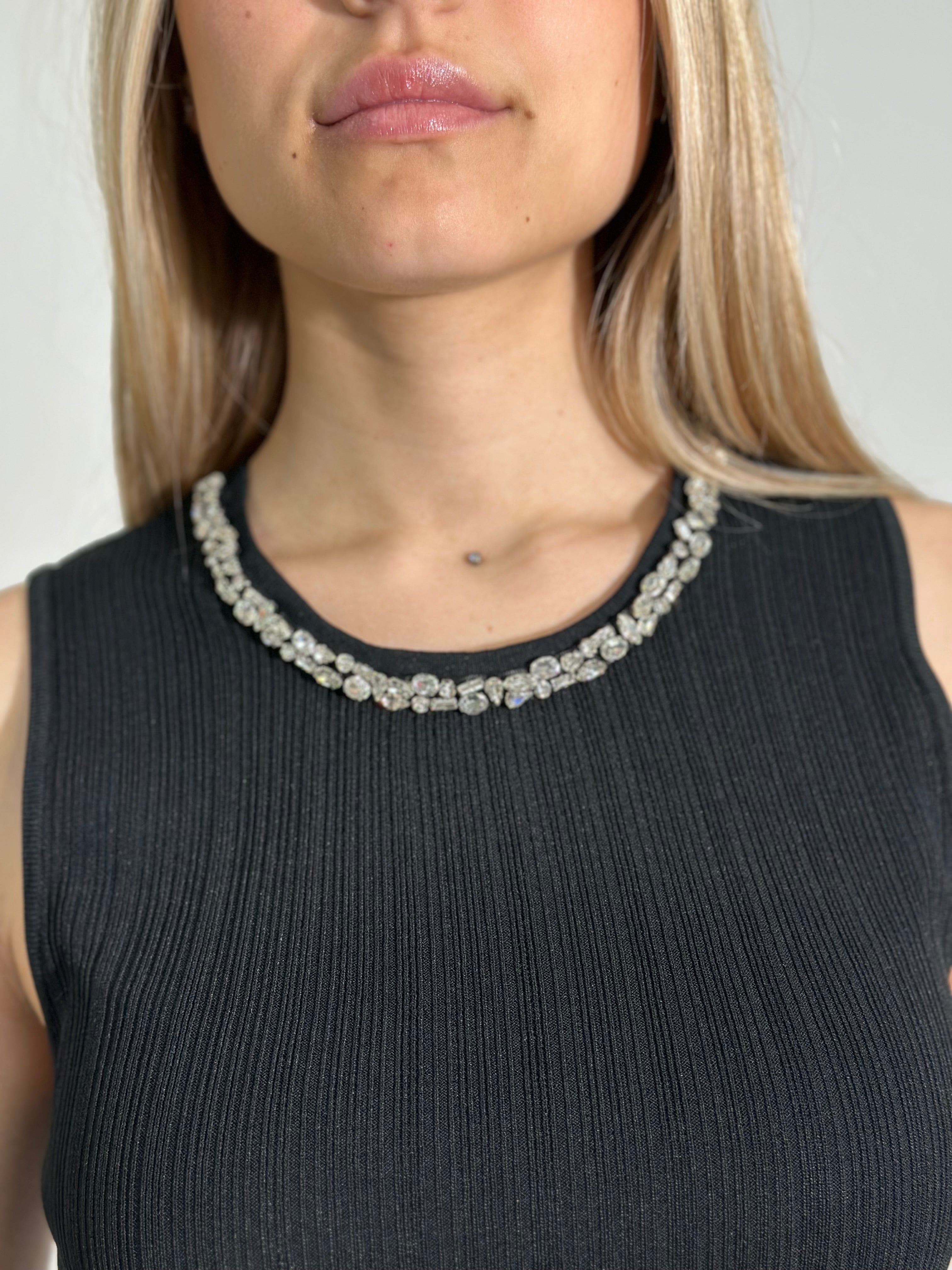Top strass 6628 NERO
