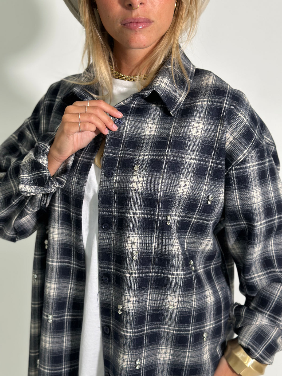 Camicia check gioiello 16277