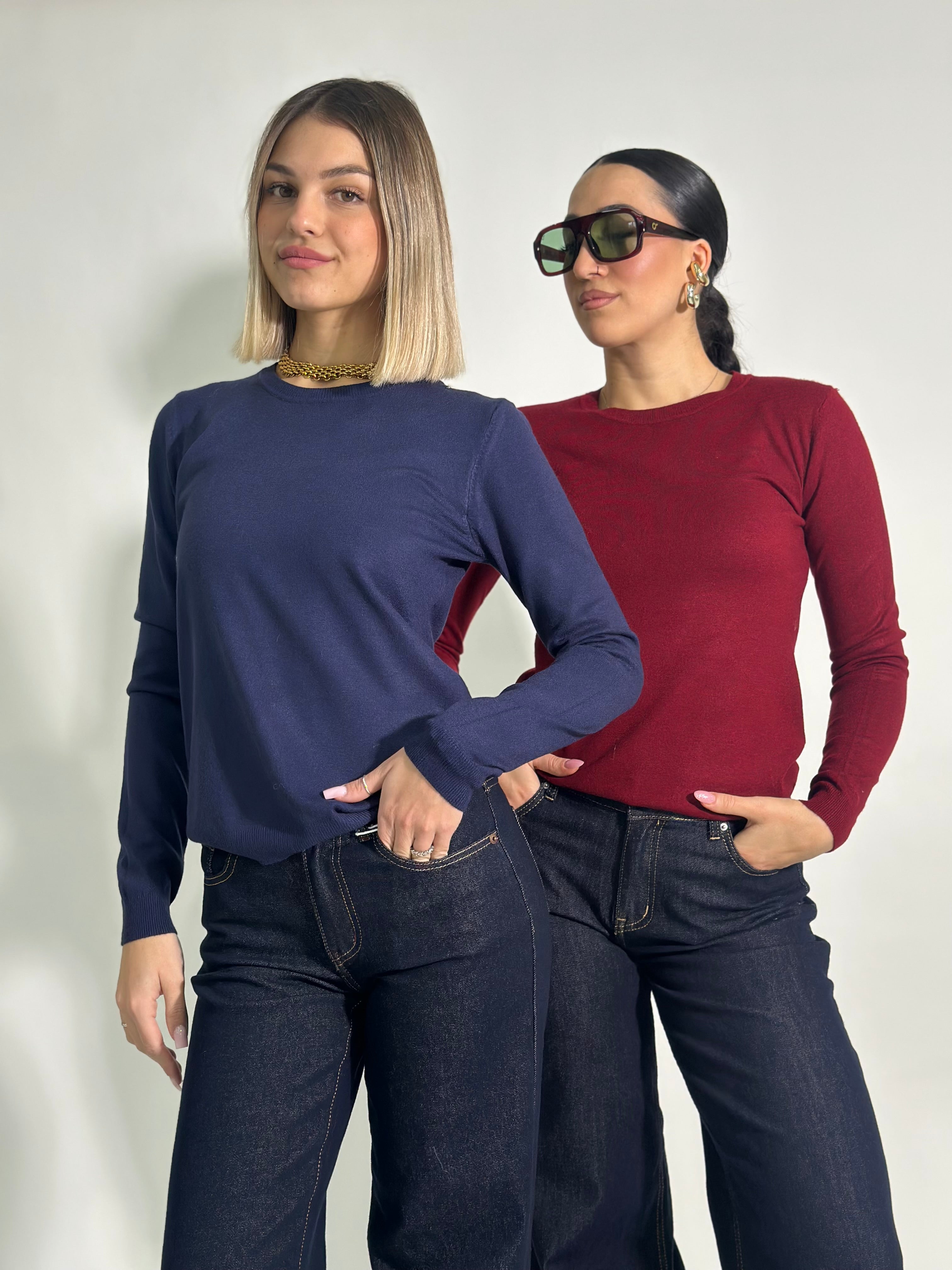 Maglia girocollo basic C652