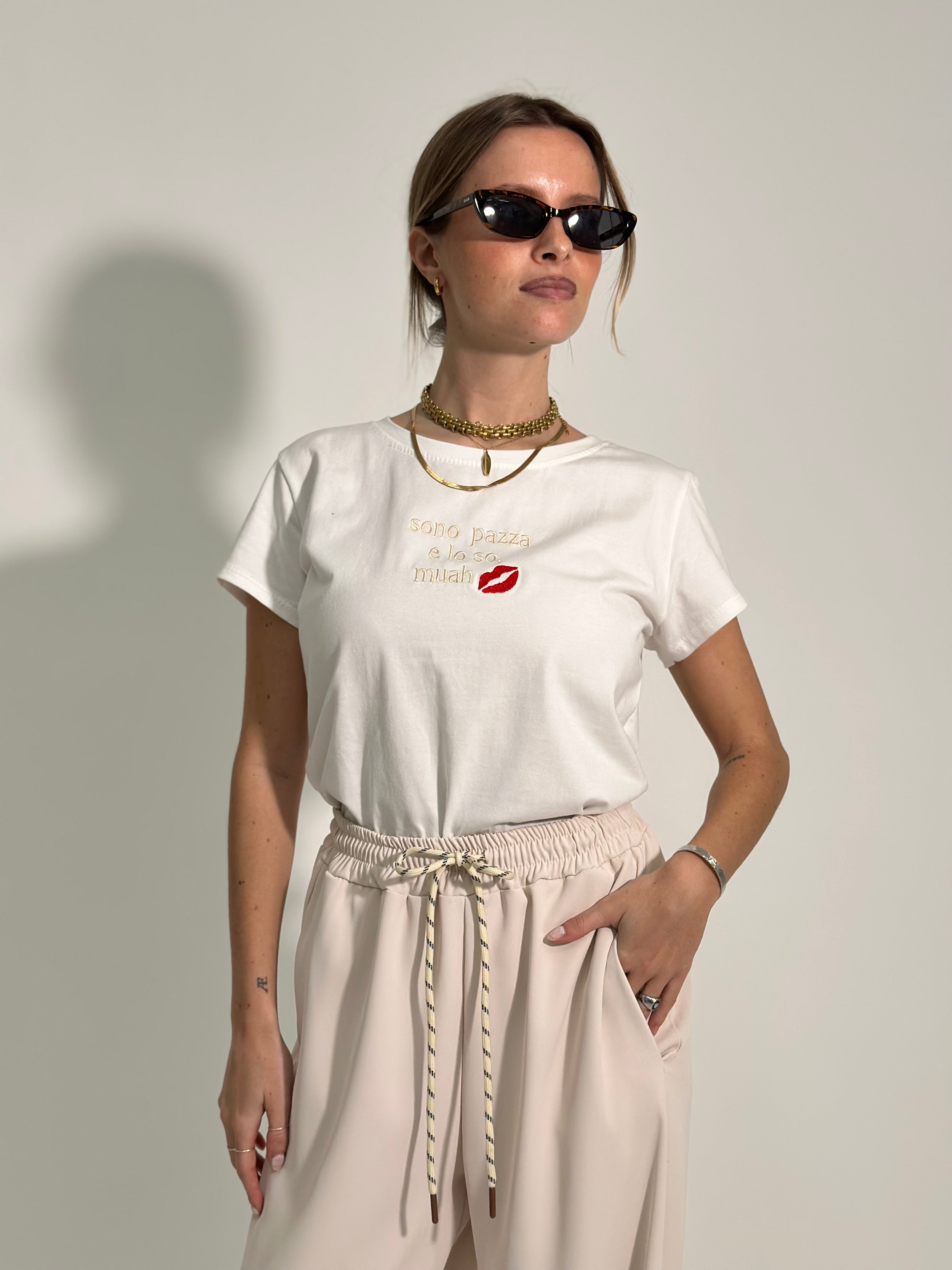 T-shirt "sono pazza" 301-5 PROMO 3+1 OMAGGIO