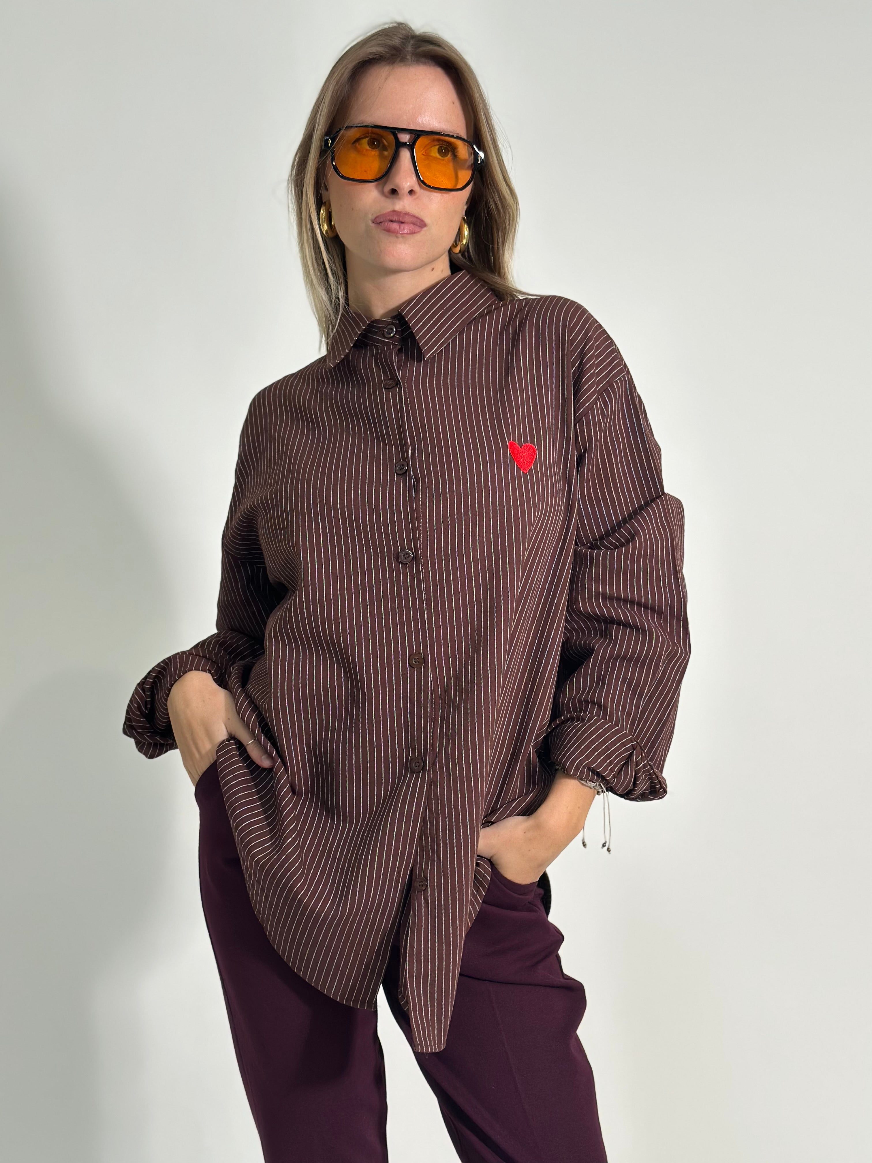 Camicia cuore 2485 MORO