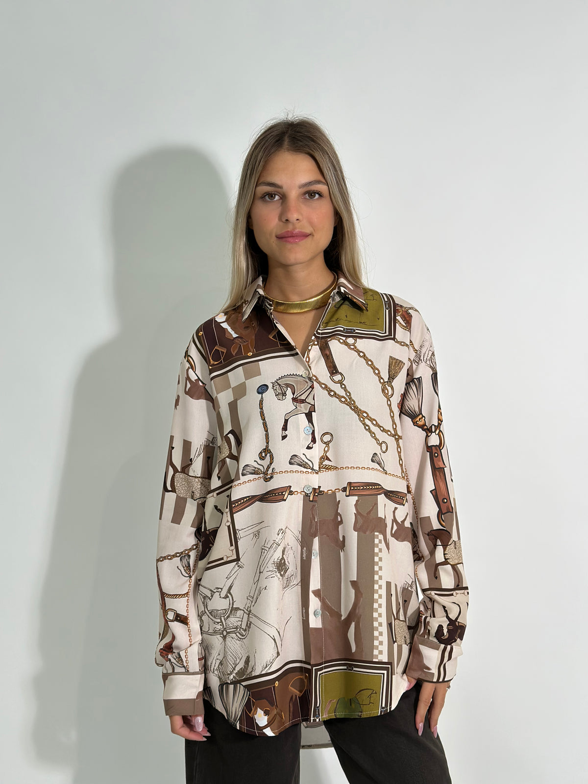 Camicia Horse 22040 BEIGE