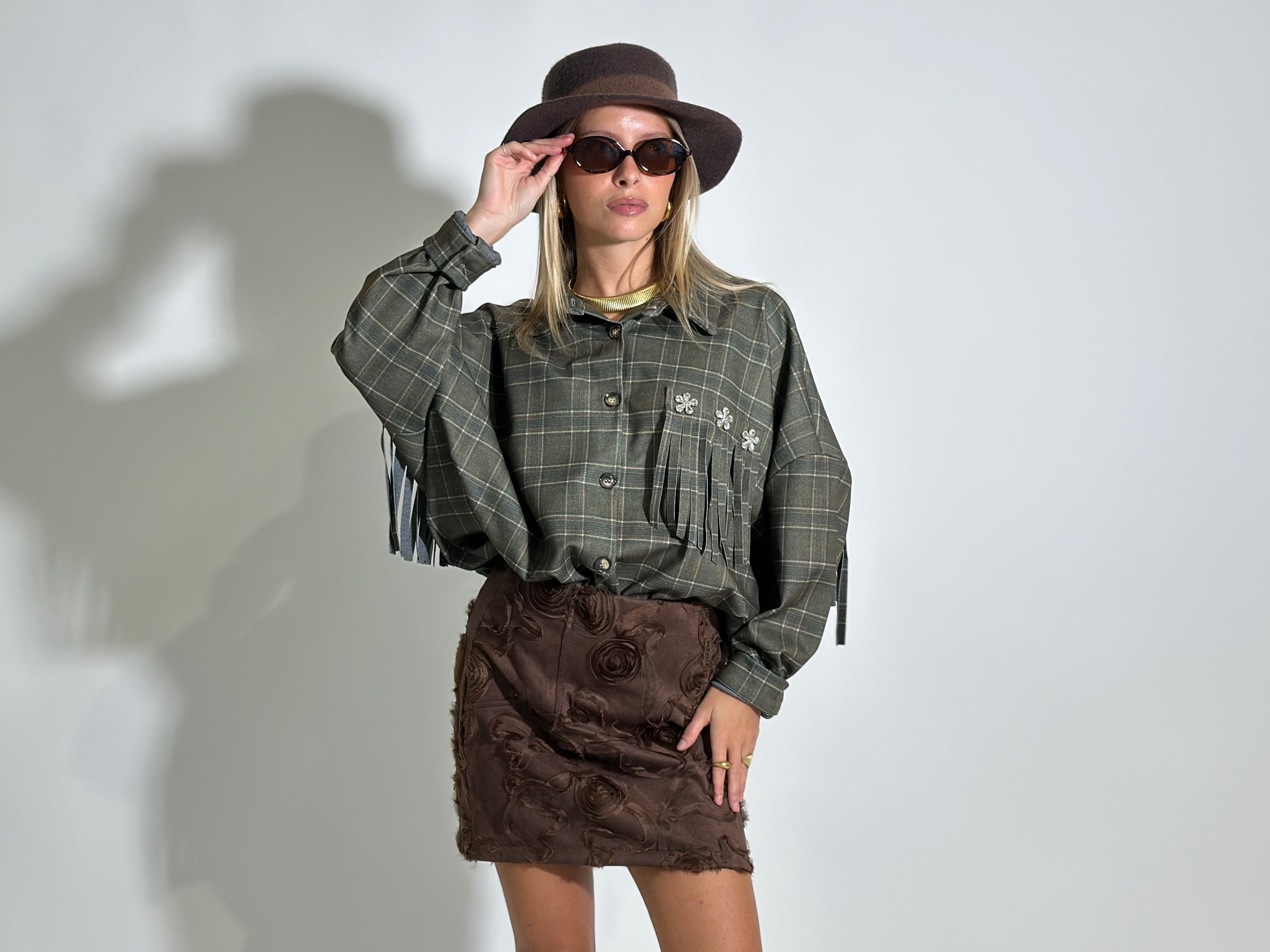 Camicia madras 7814 VERDE