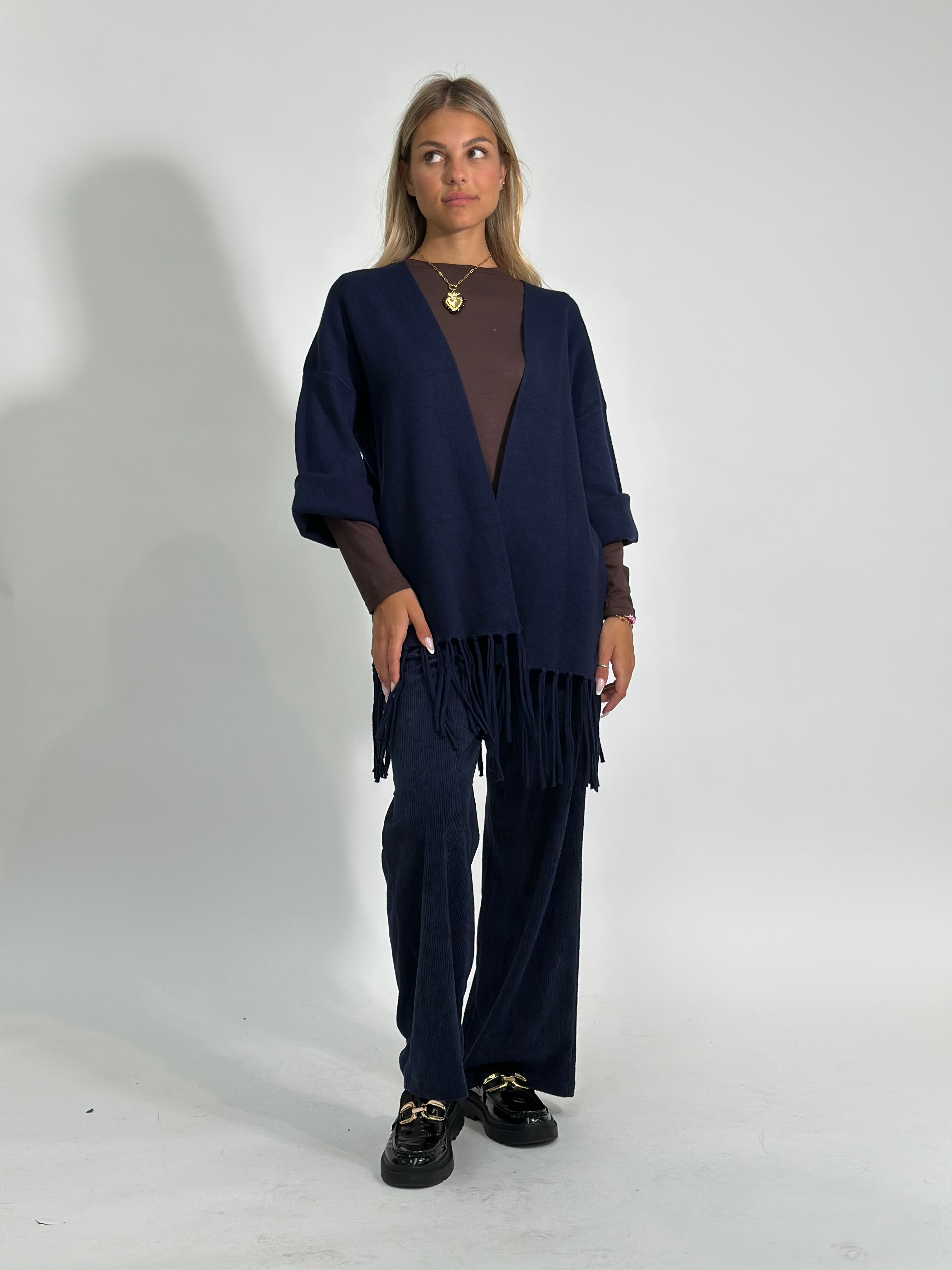 Pantalone velluto 25791 BLU