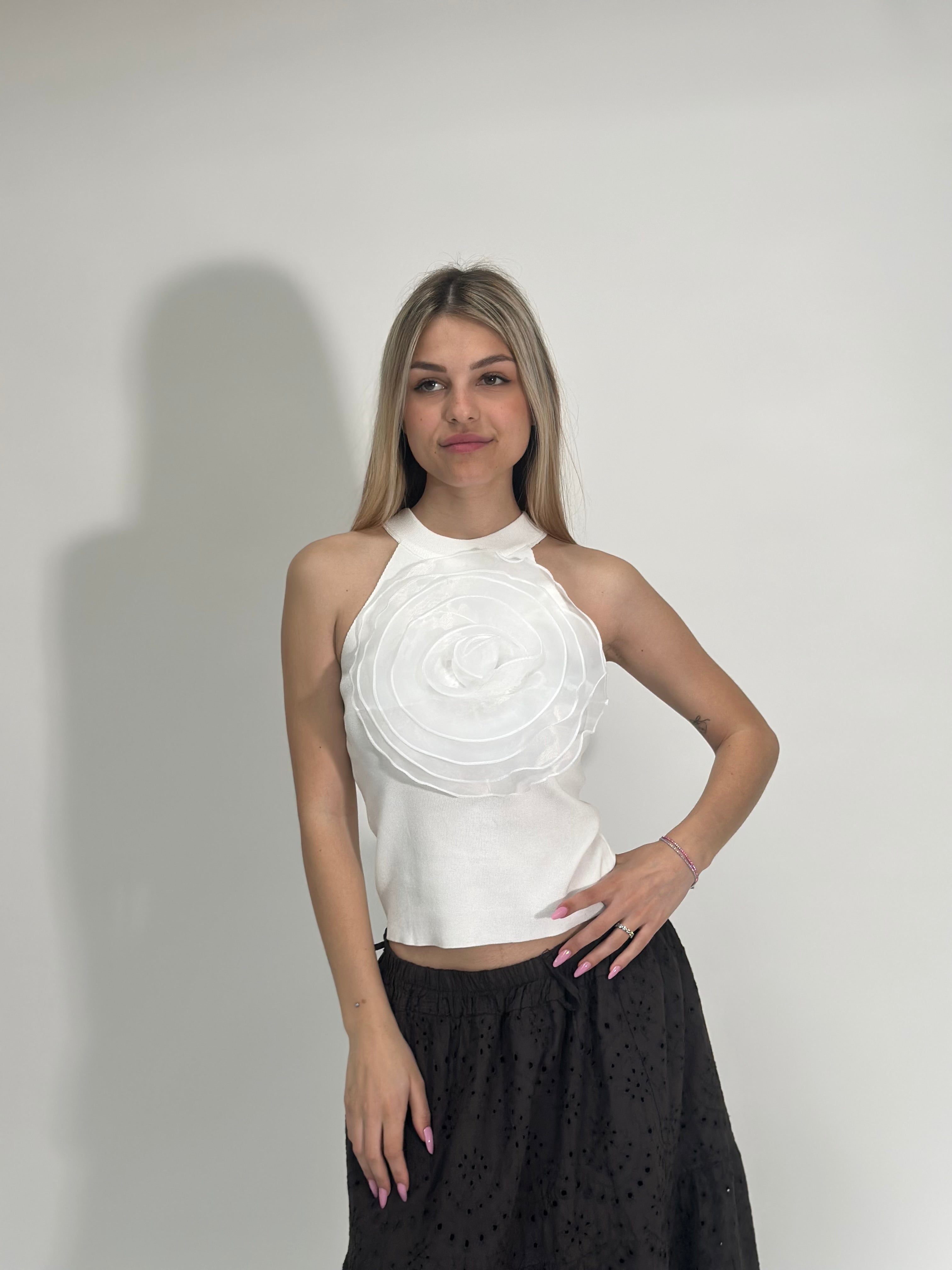 Top rosa 5626 BIANCO
