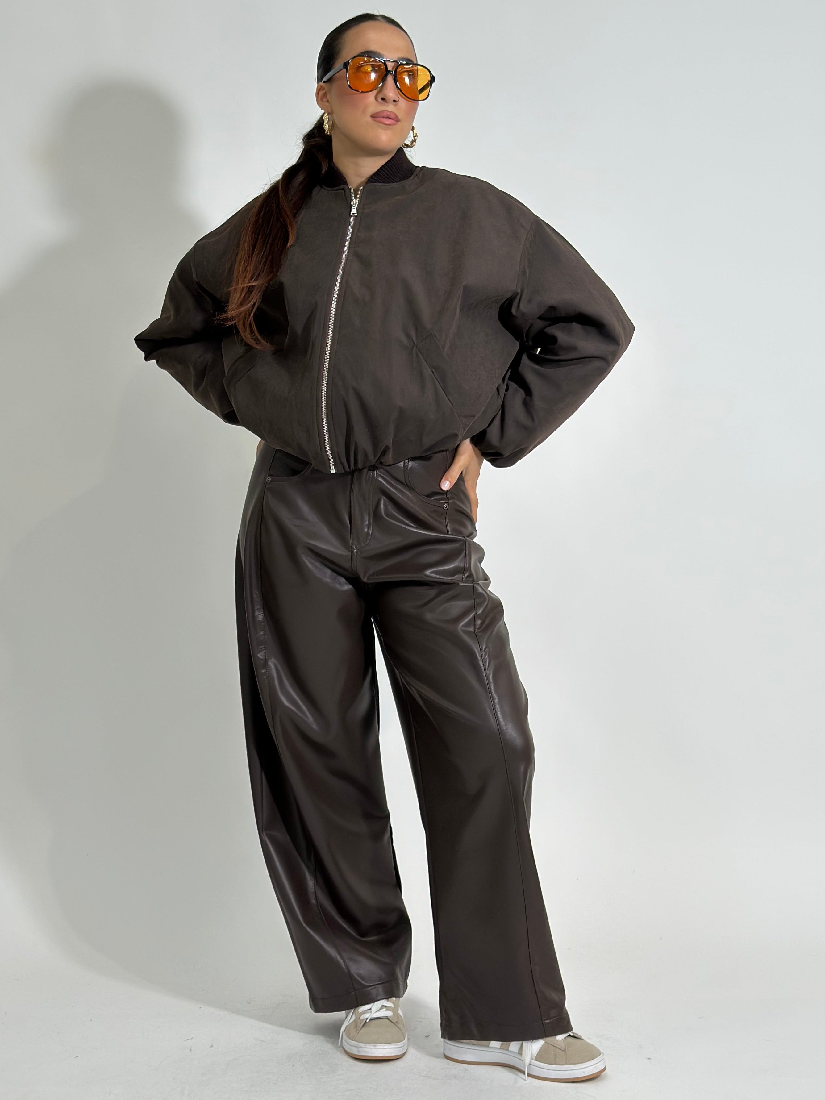 Pantalone ecopelle 19283 MORO