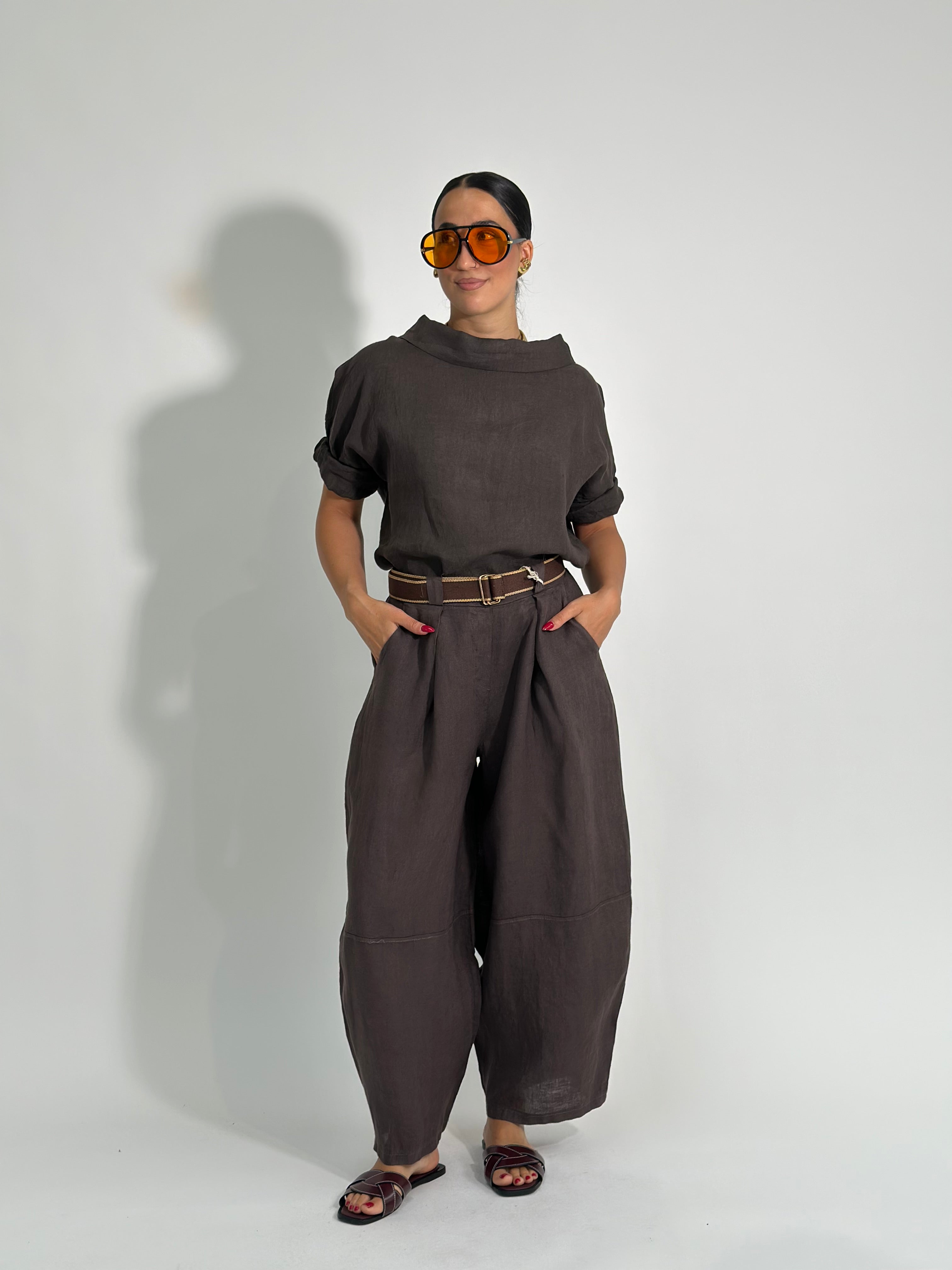 Pantalone lino baloon 5159