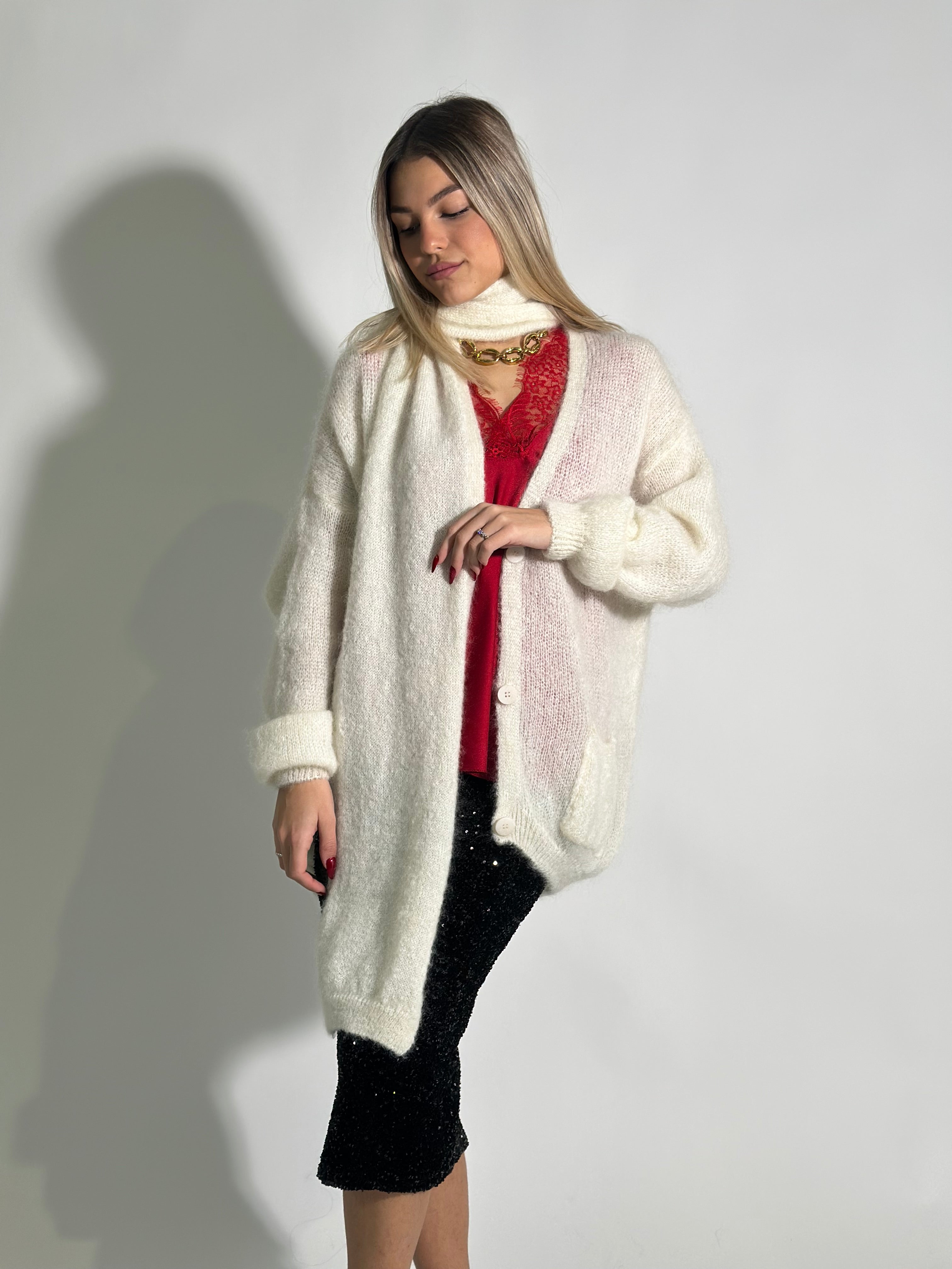 Gonna paillettes 69523 NERO