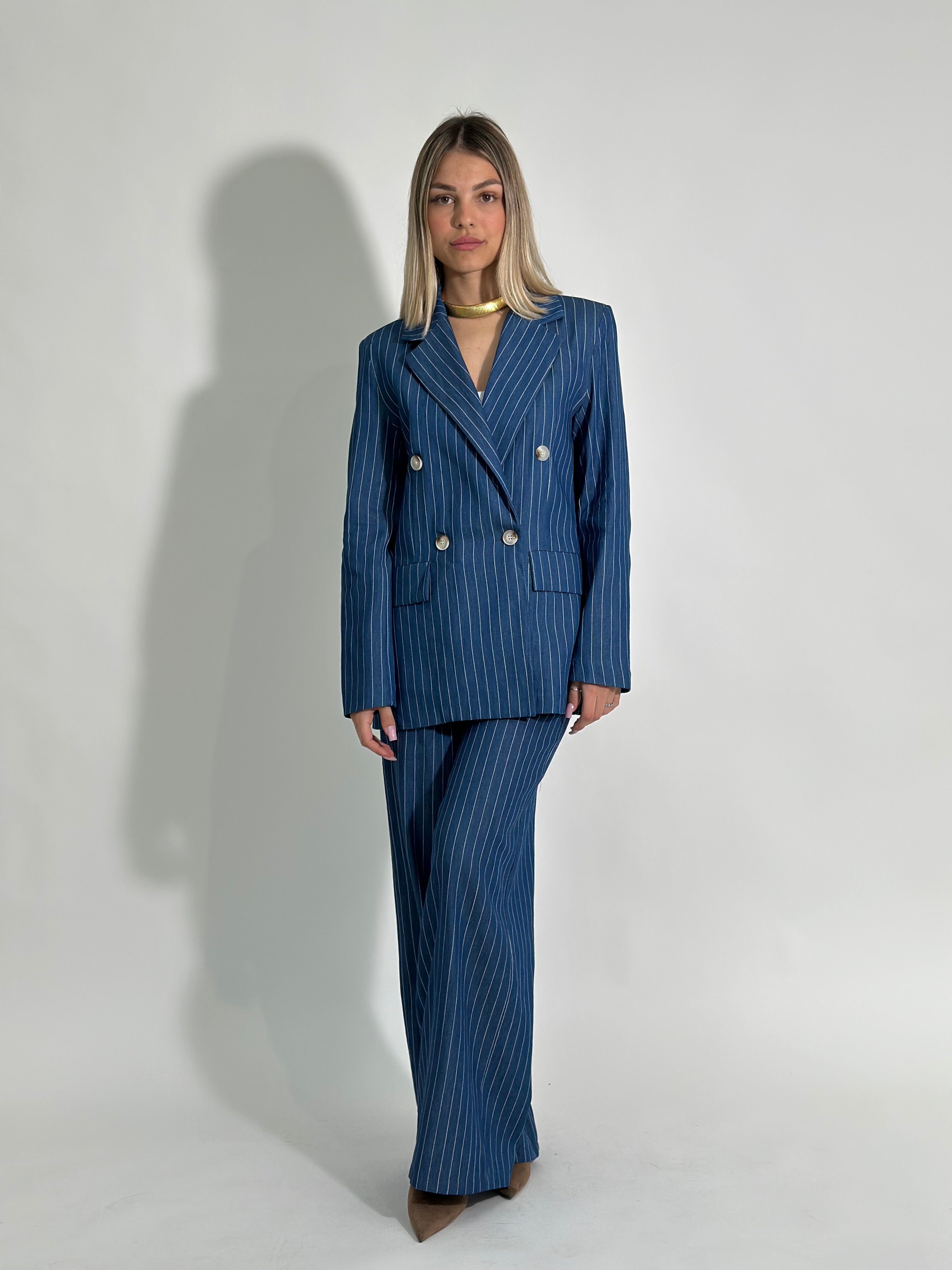 Pantalone gessato 3570