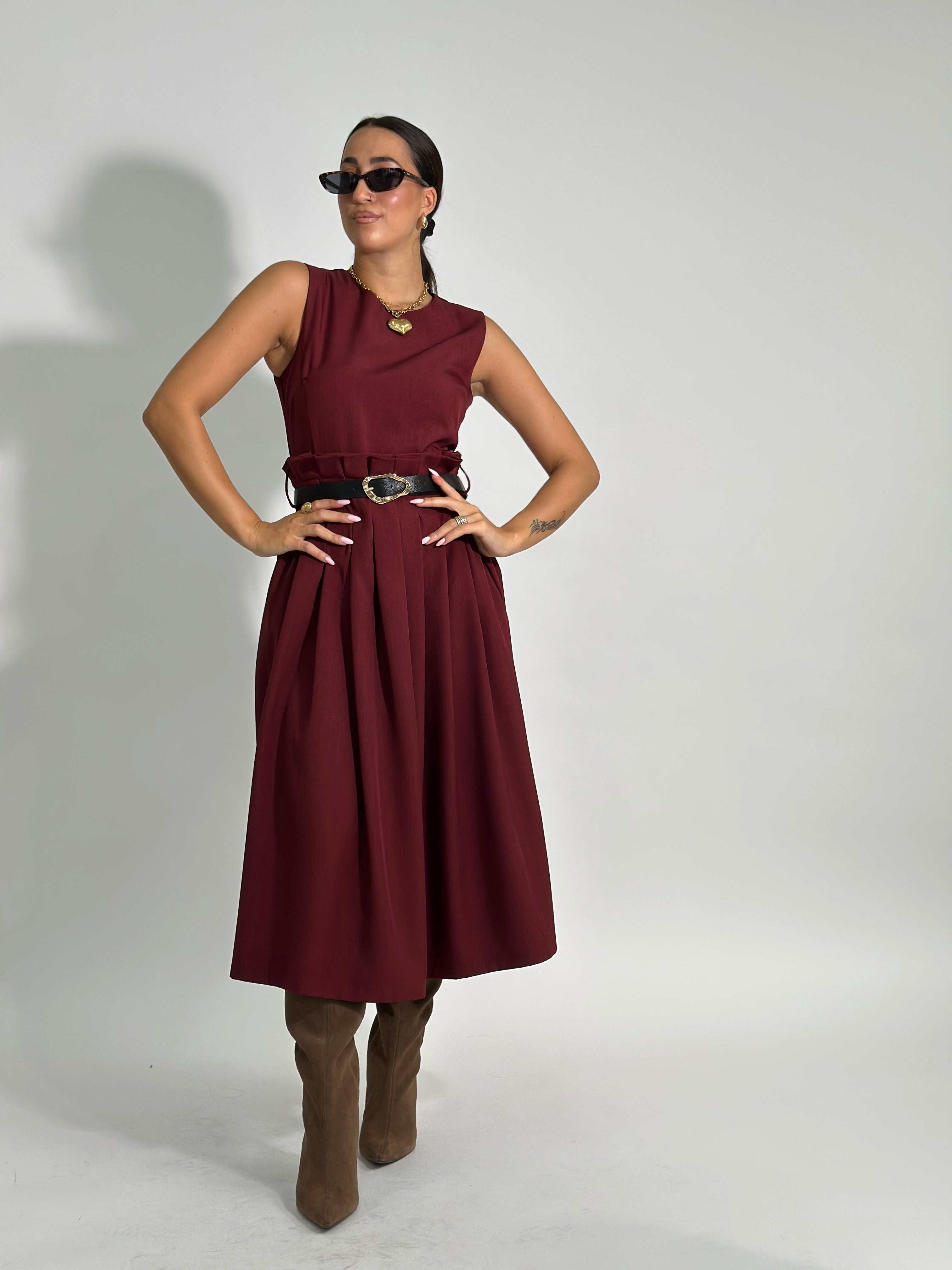 Abito 60851 BURGUNDY