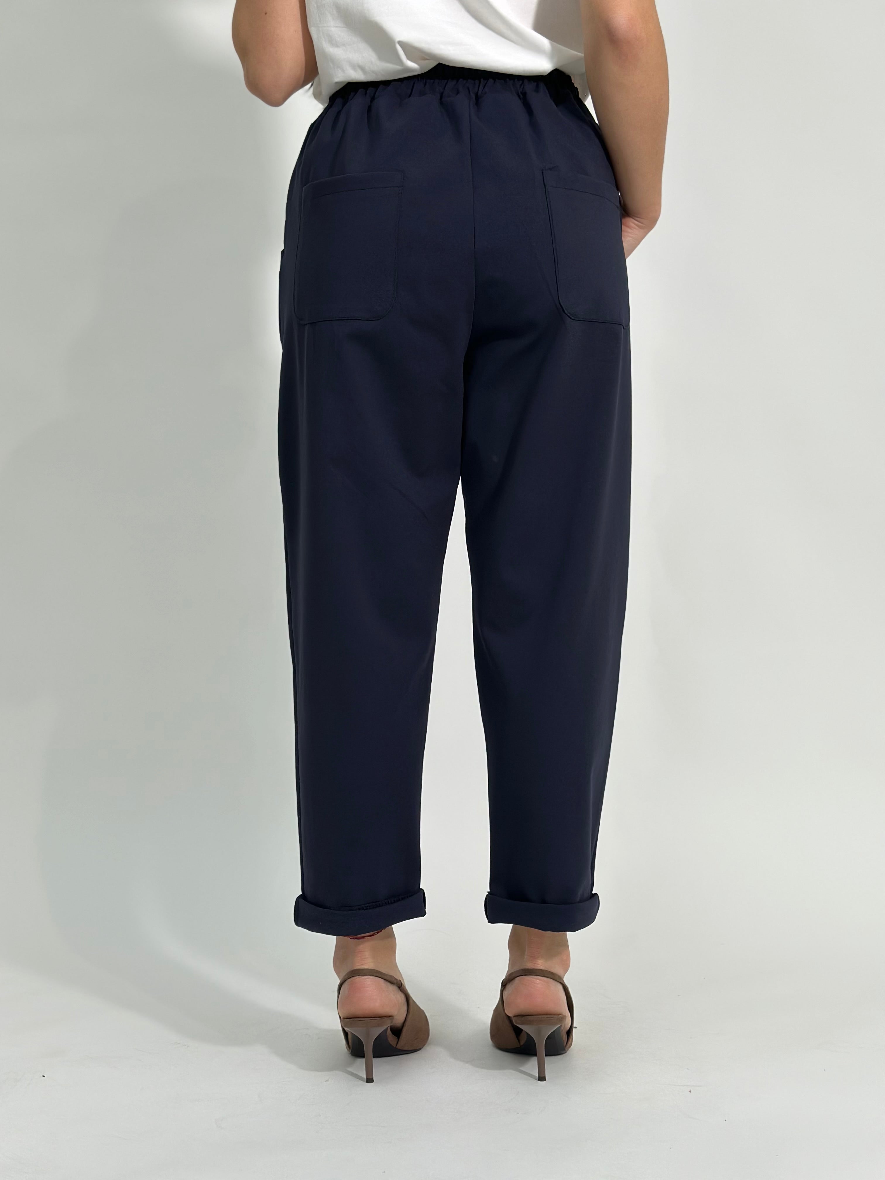 Pantalone baggy 9869 BLU