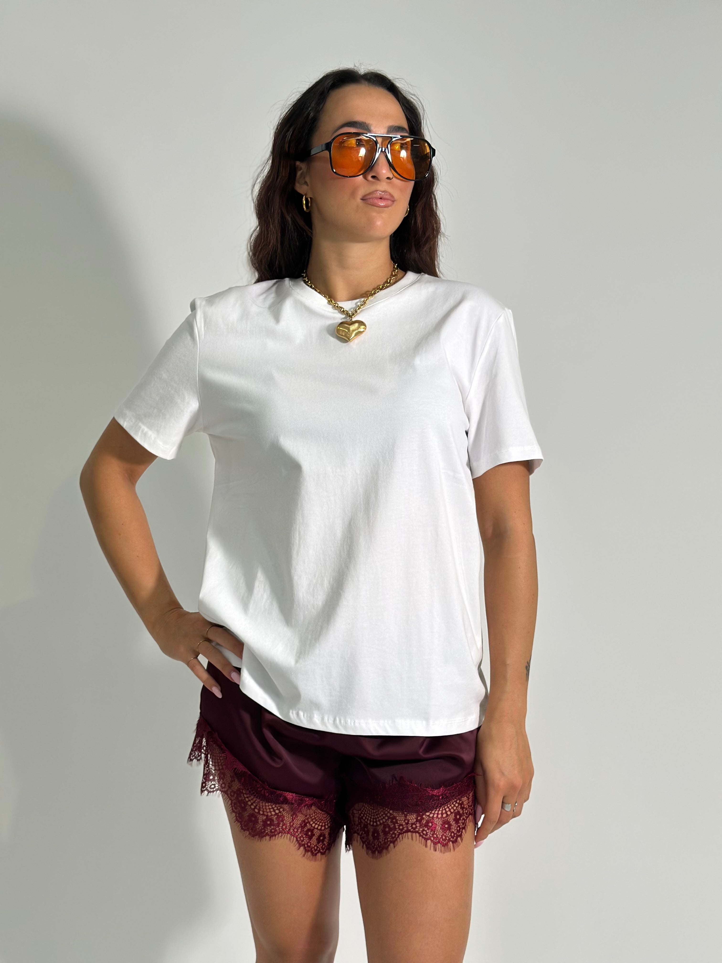 T-shirt over LUMINA L8869 BIANCO
