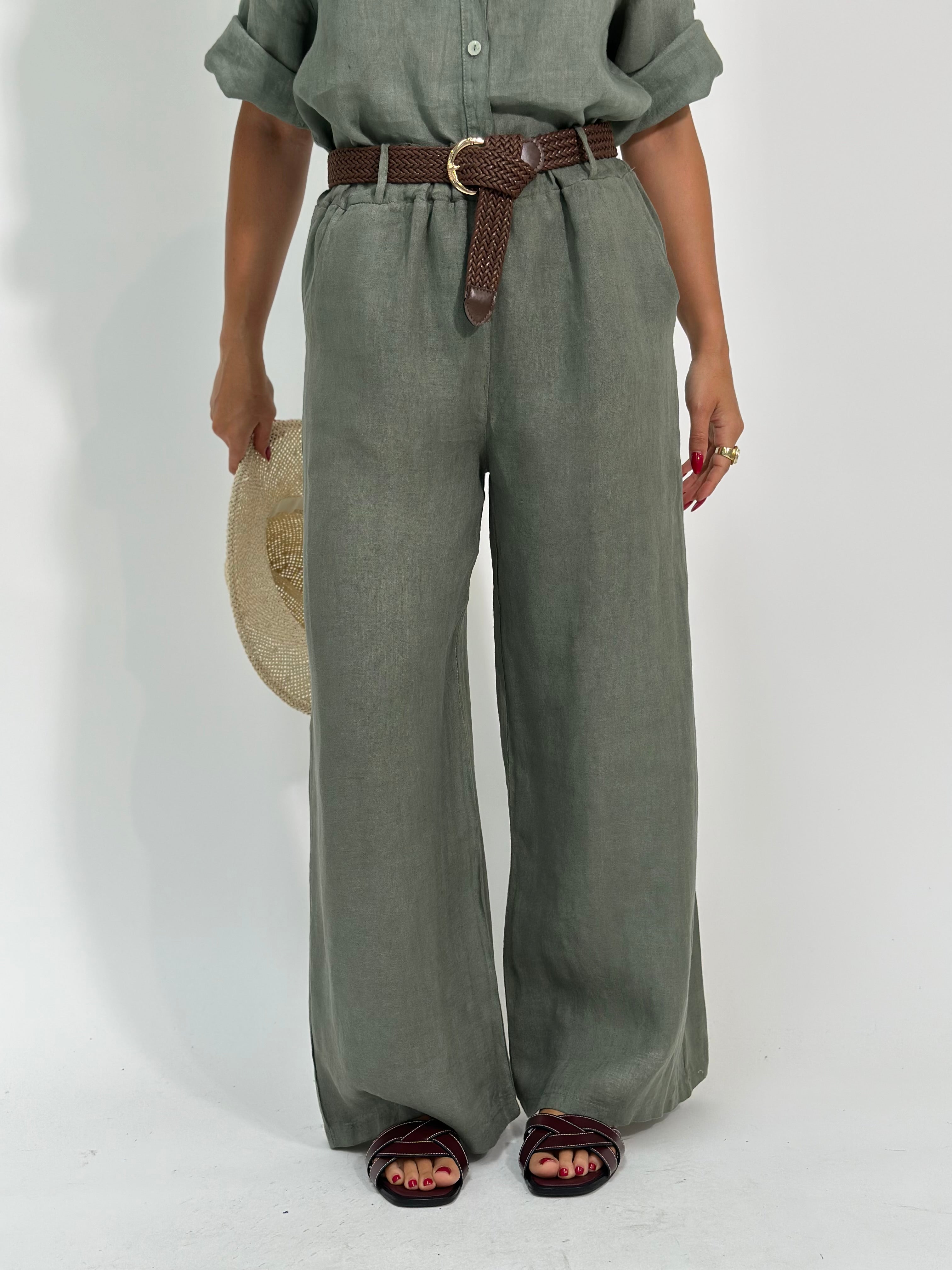 Pantalone lino 22525-B