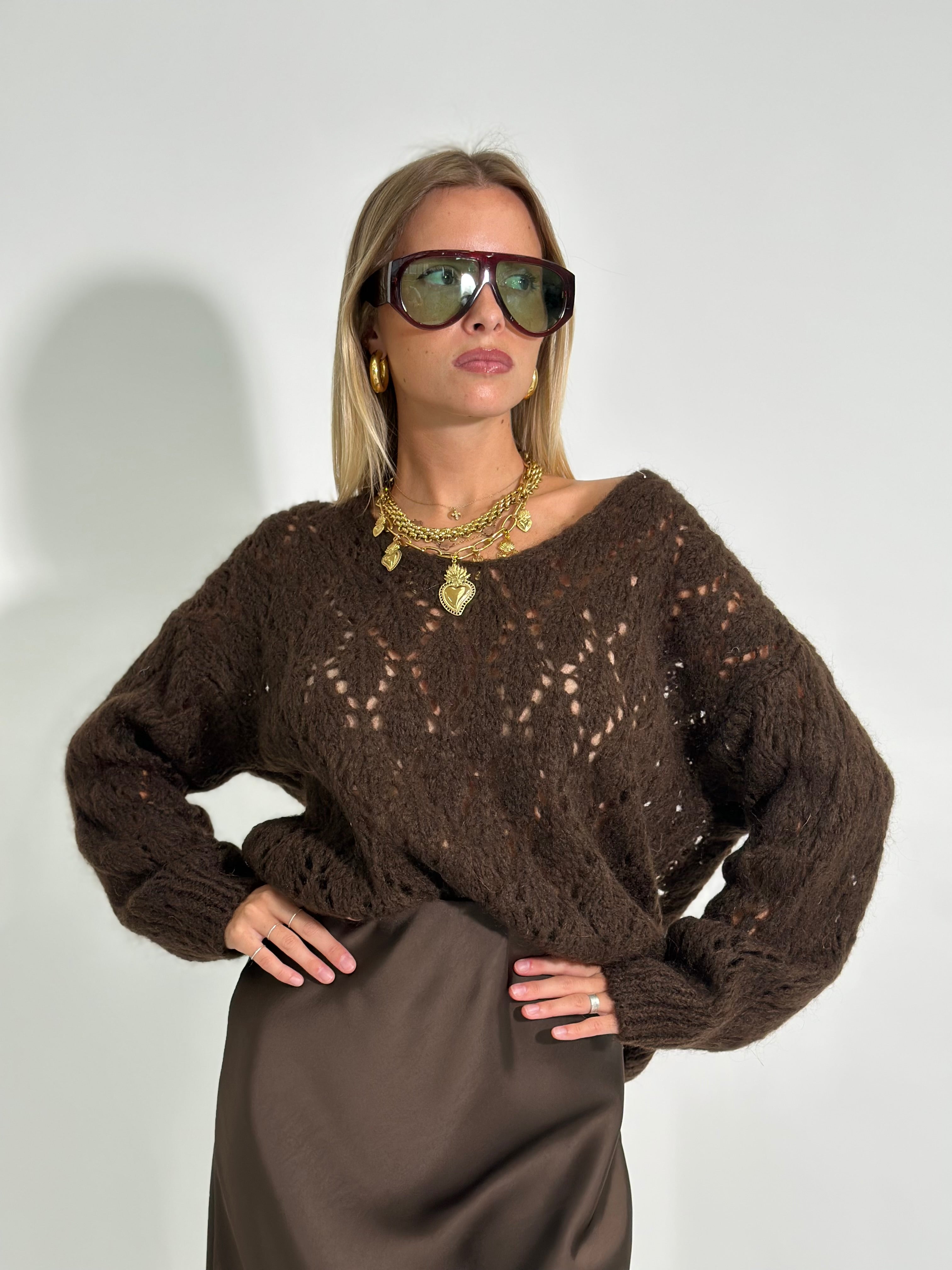 Maglia mohair 3191 MORO