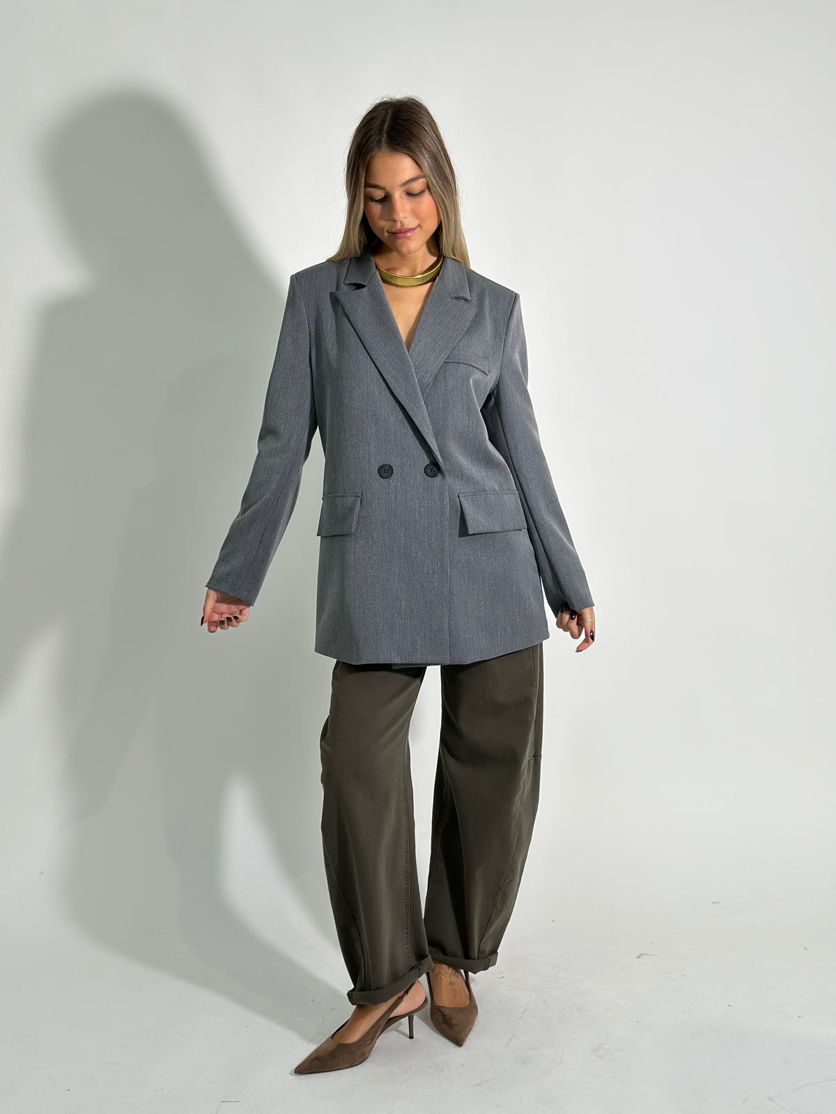 Giacca doppio petto 2412 GRIGIO
