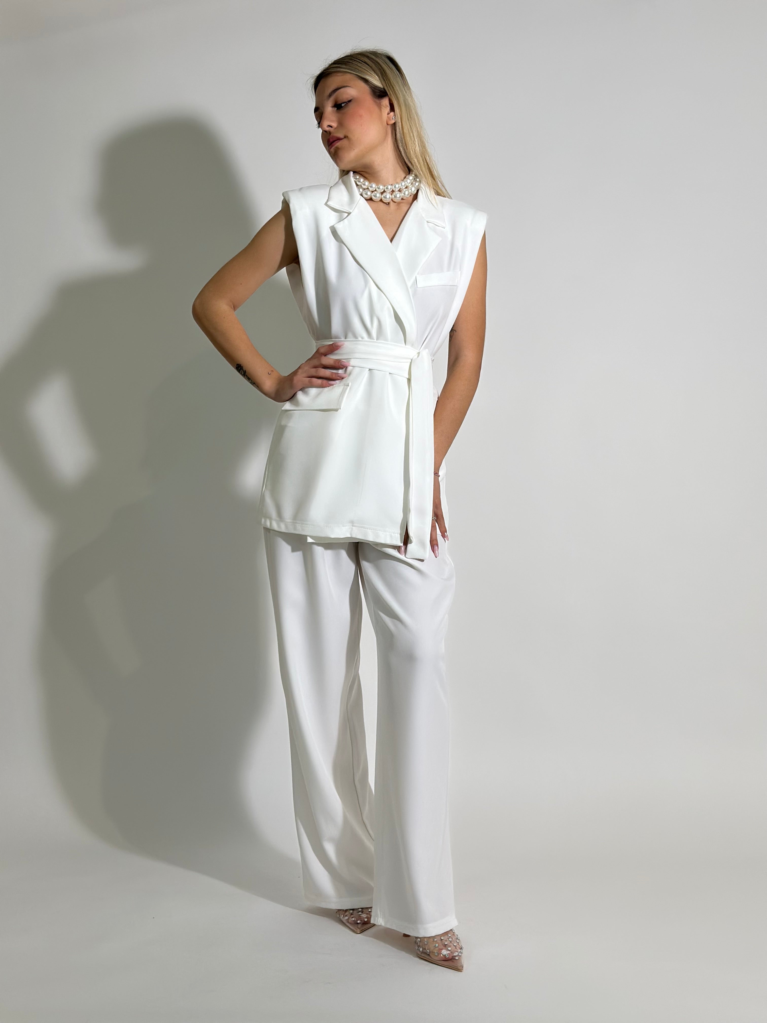 Completo smanicato 5687 BIANCO