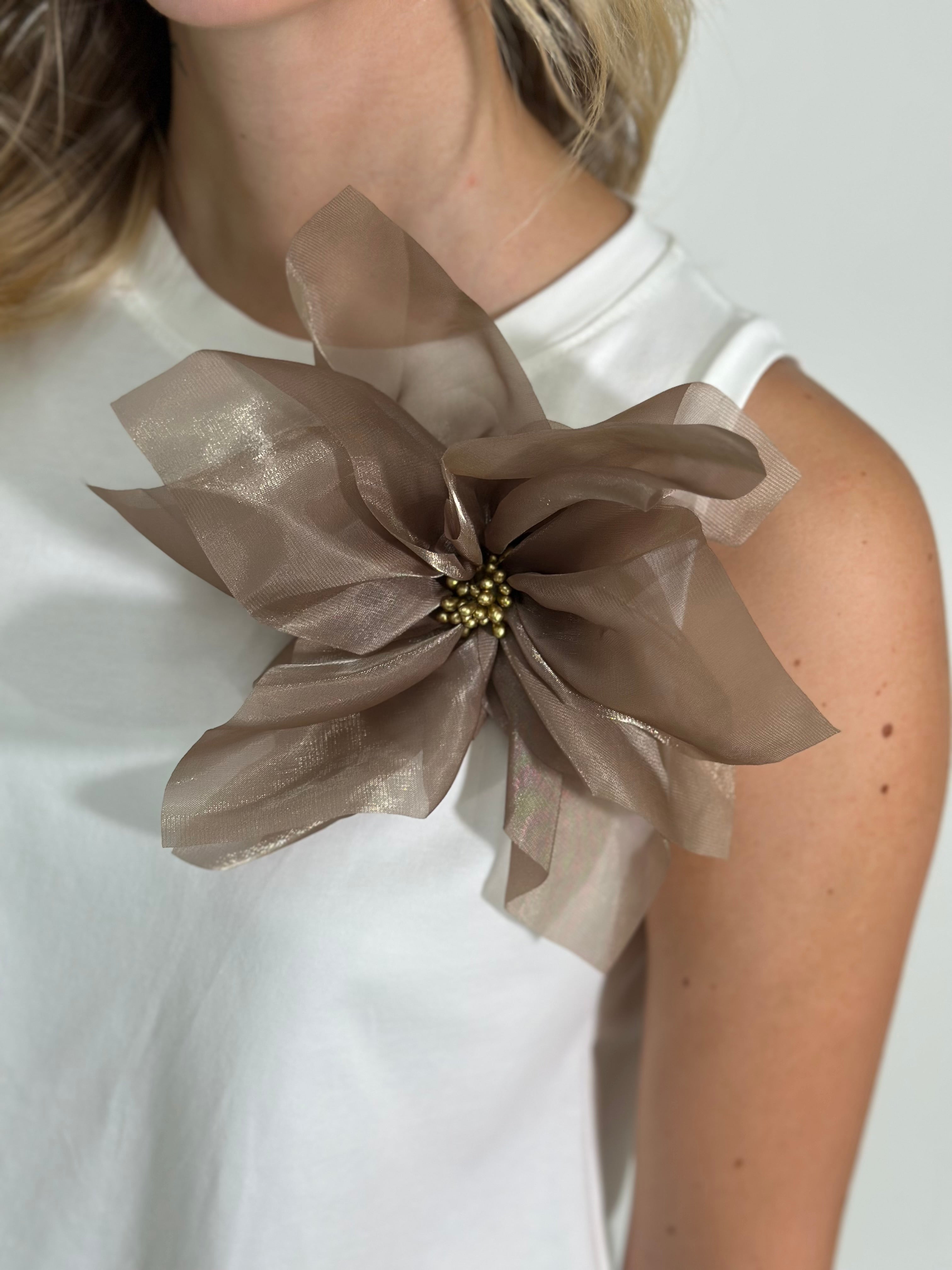 Maglia fiore 688 BIANCO