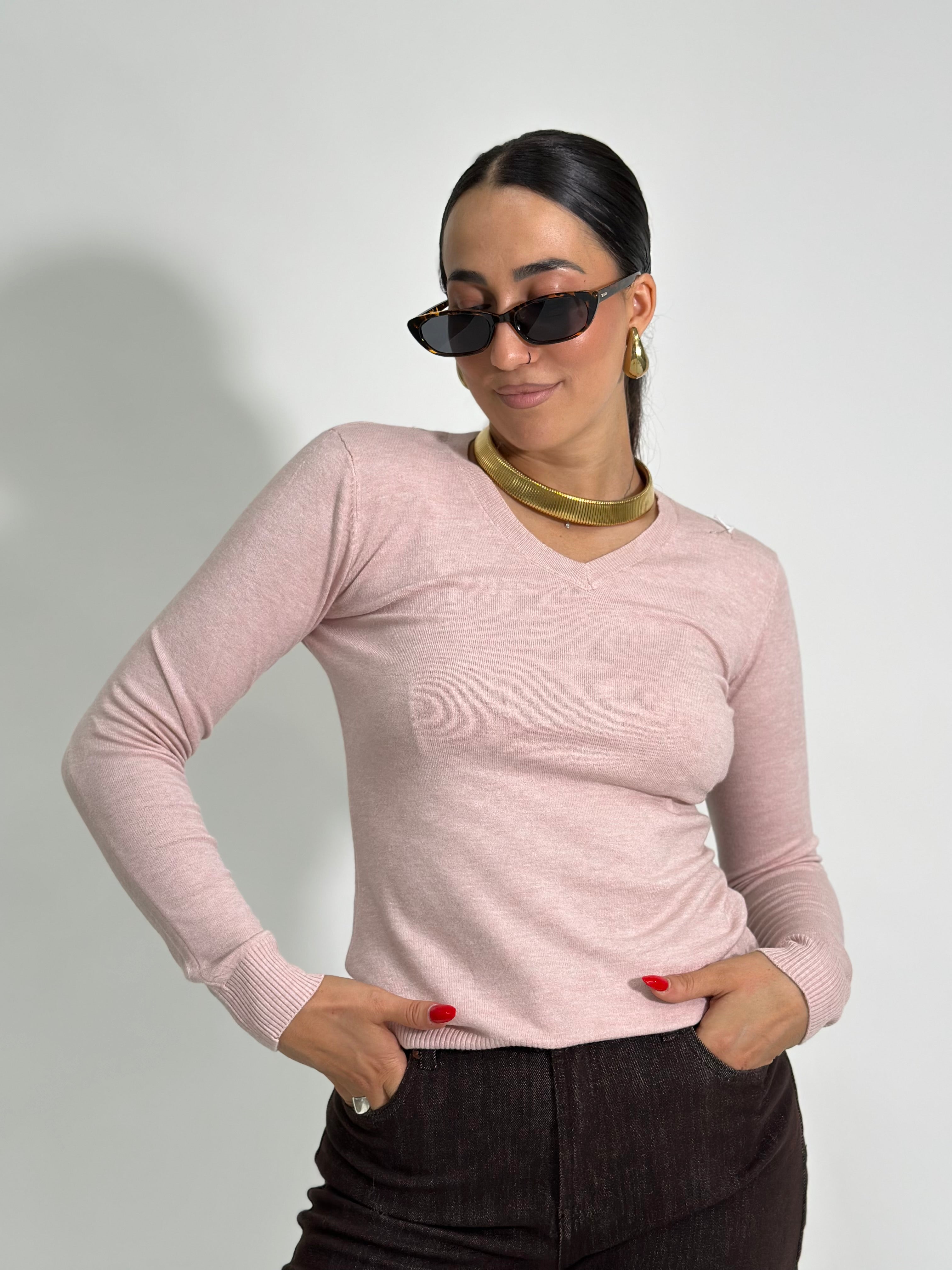 Maglia scollo a V basic 1018 3+1 OMAGGIO