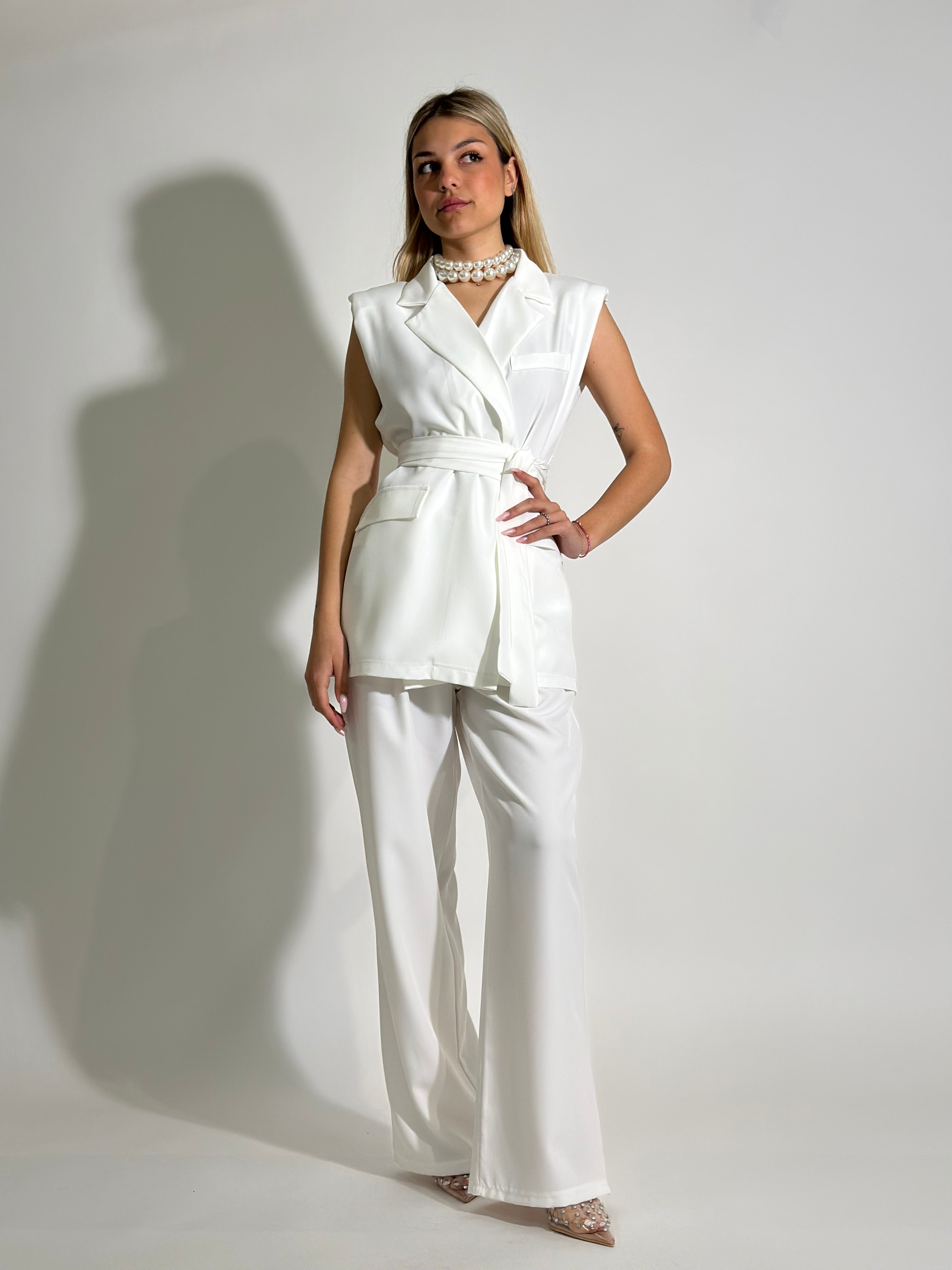 Completo smanicato 5687 BIANCO