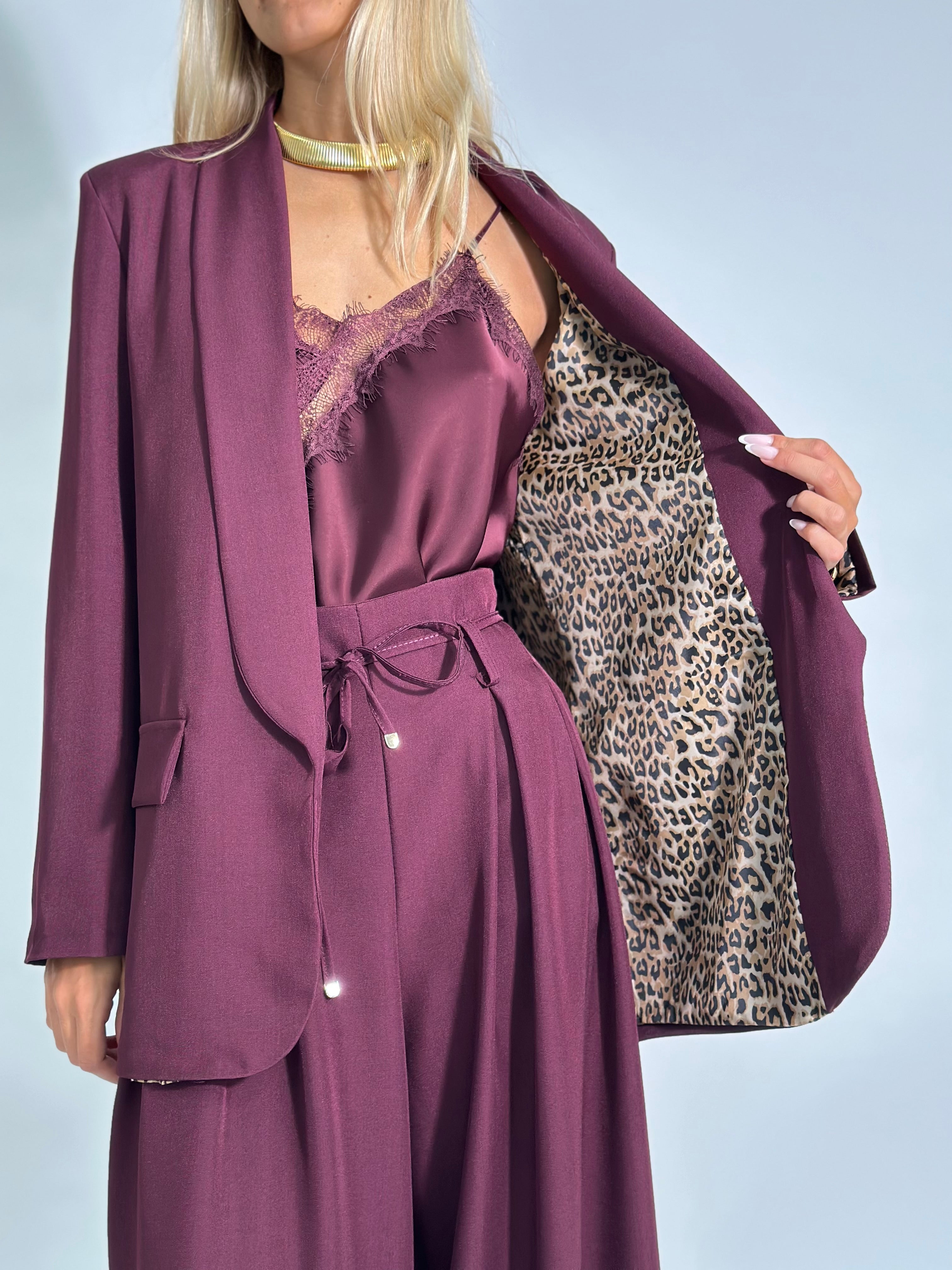 Giacca reverse mac 25623 BURGUNDY
