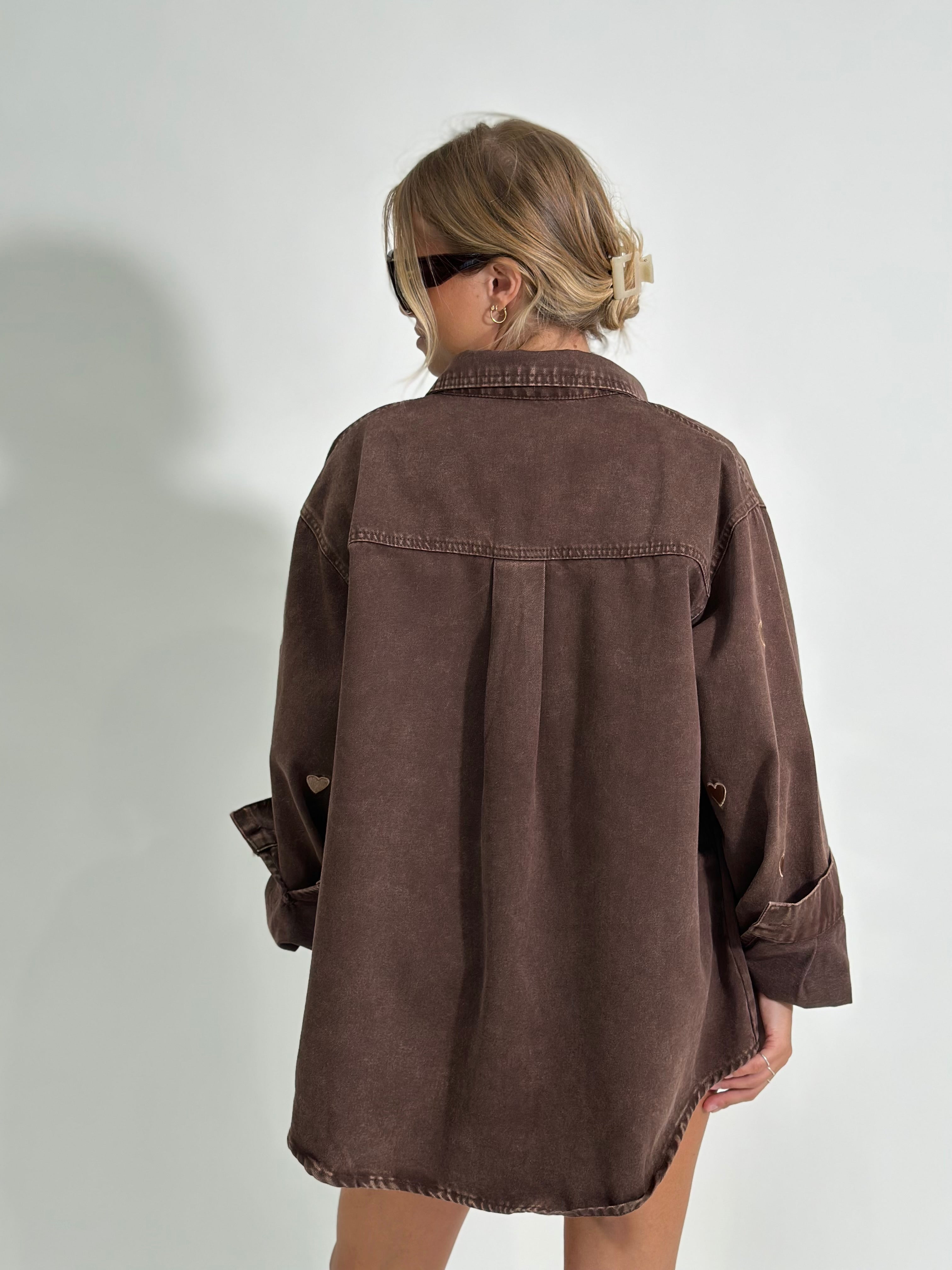 Giacca denim love 3023