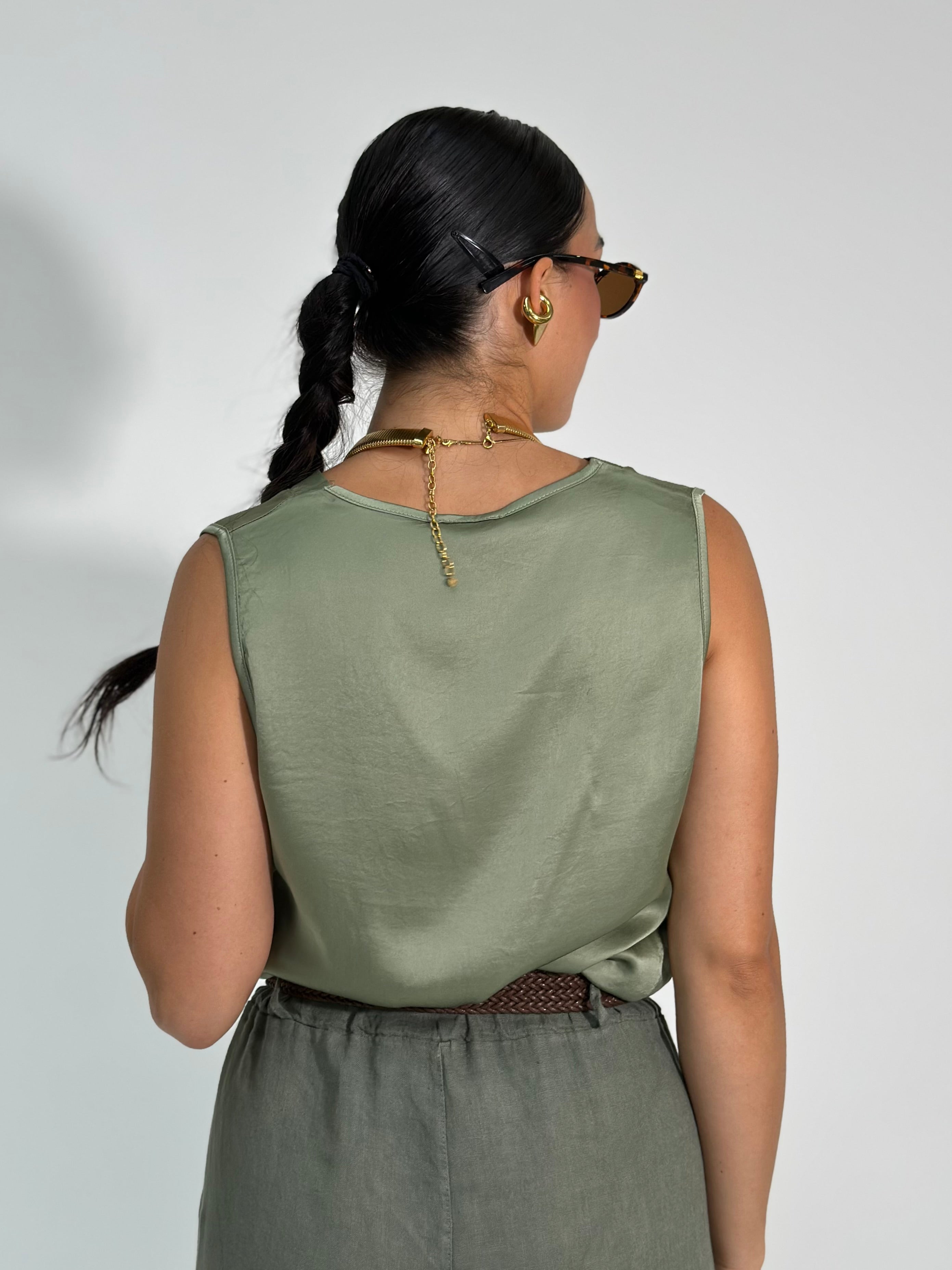Maglia satin V 82209