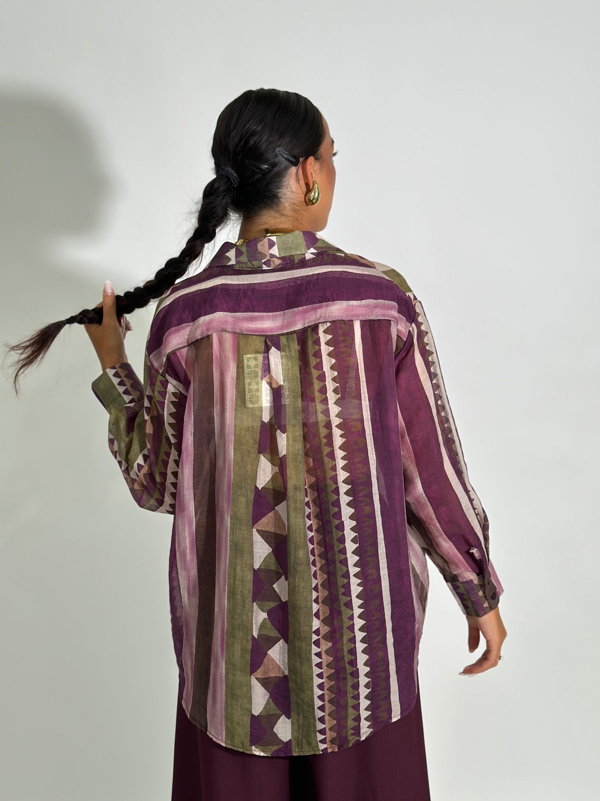 Camicia fantasia 6617 BORDO'