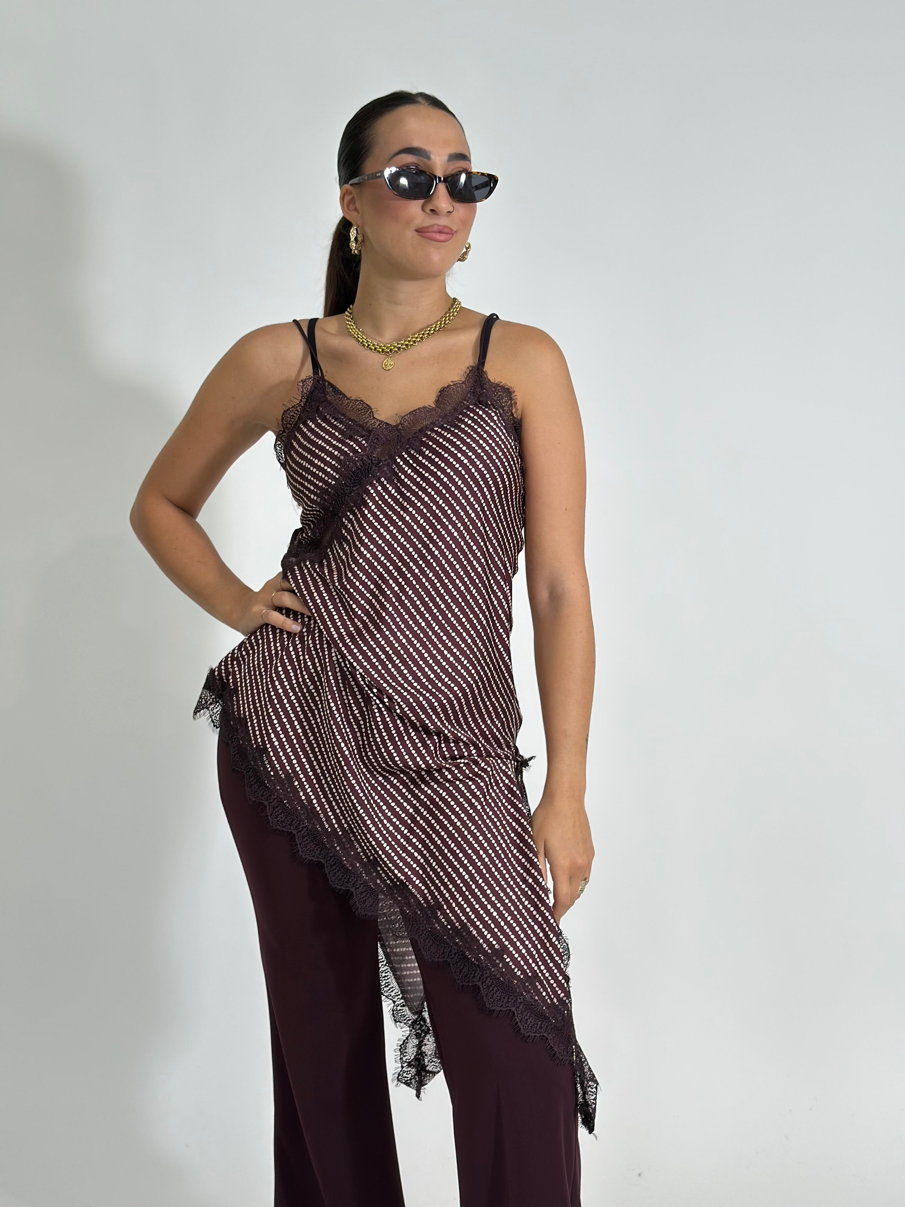 Top pizzo pois 19652