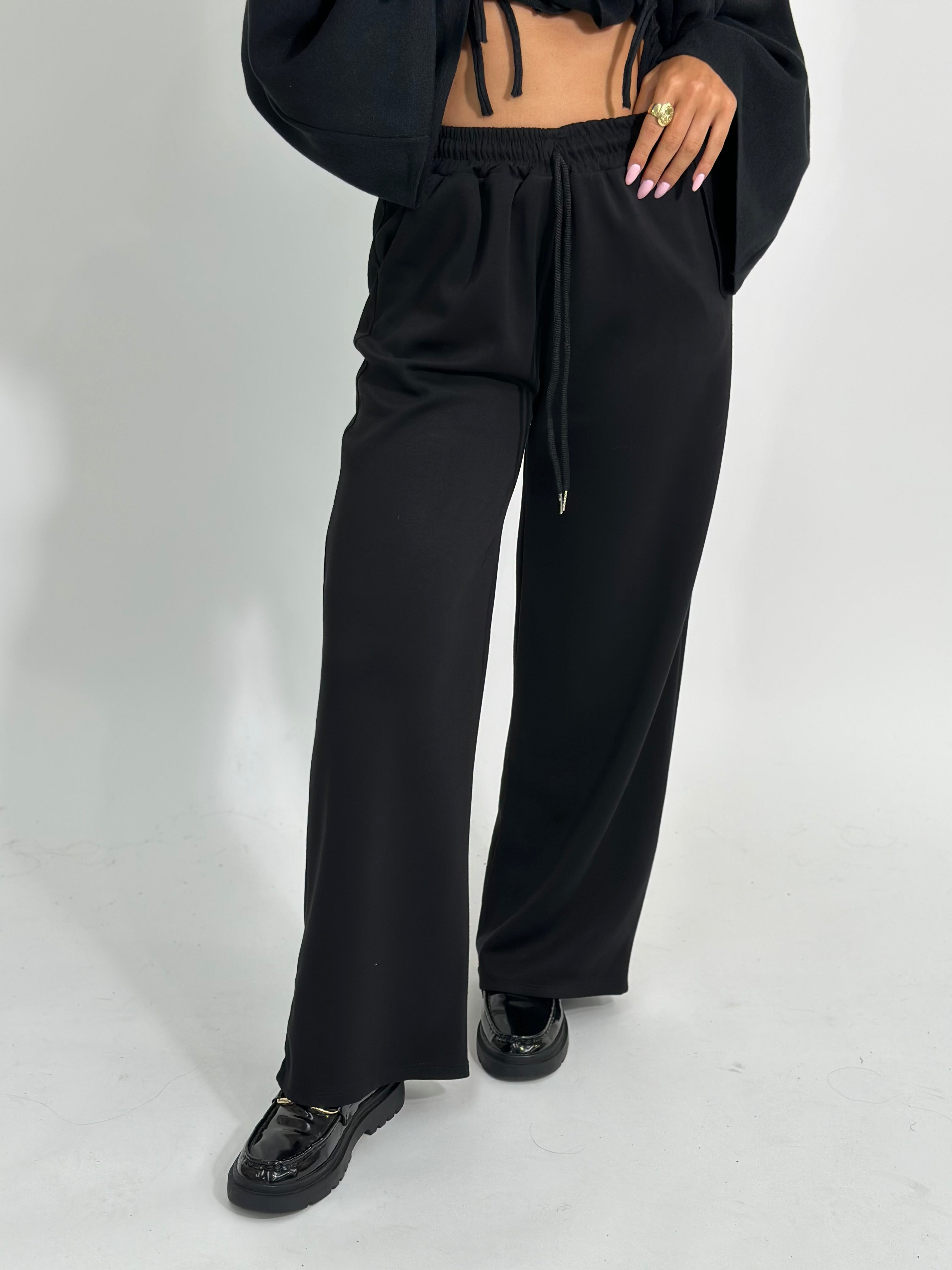 Pantalone viscosa A2763 NERO