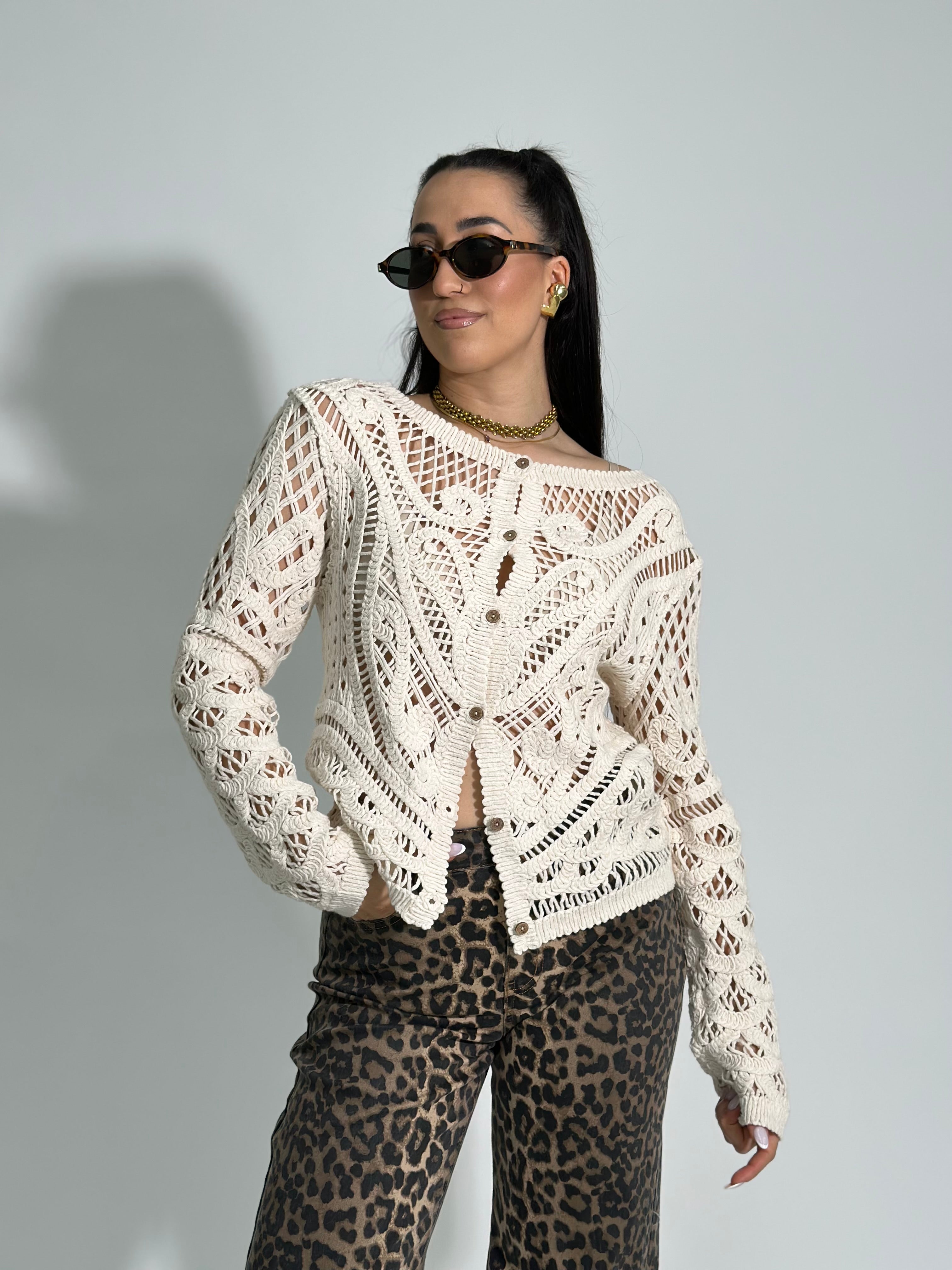 Cardigan crochet 68010