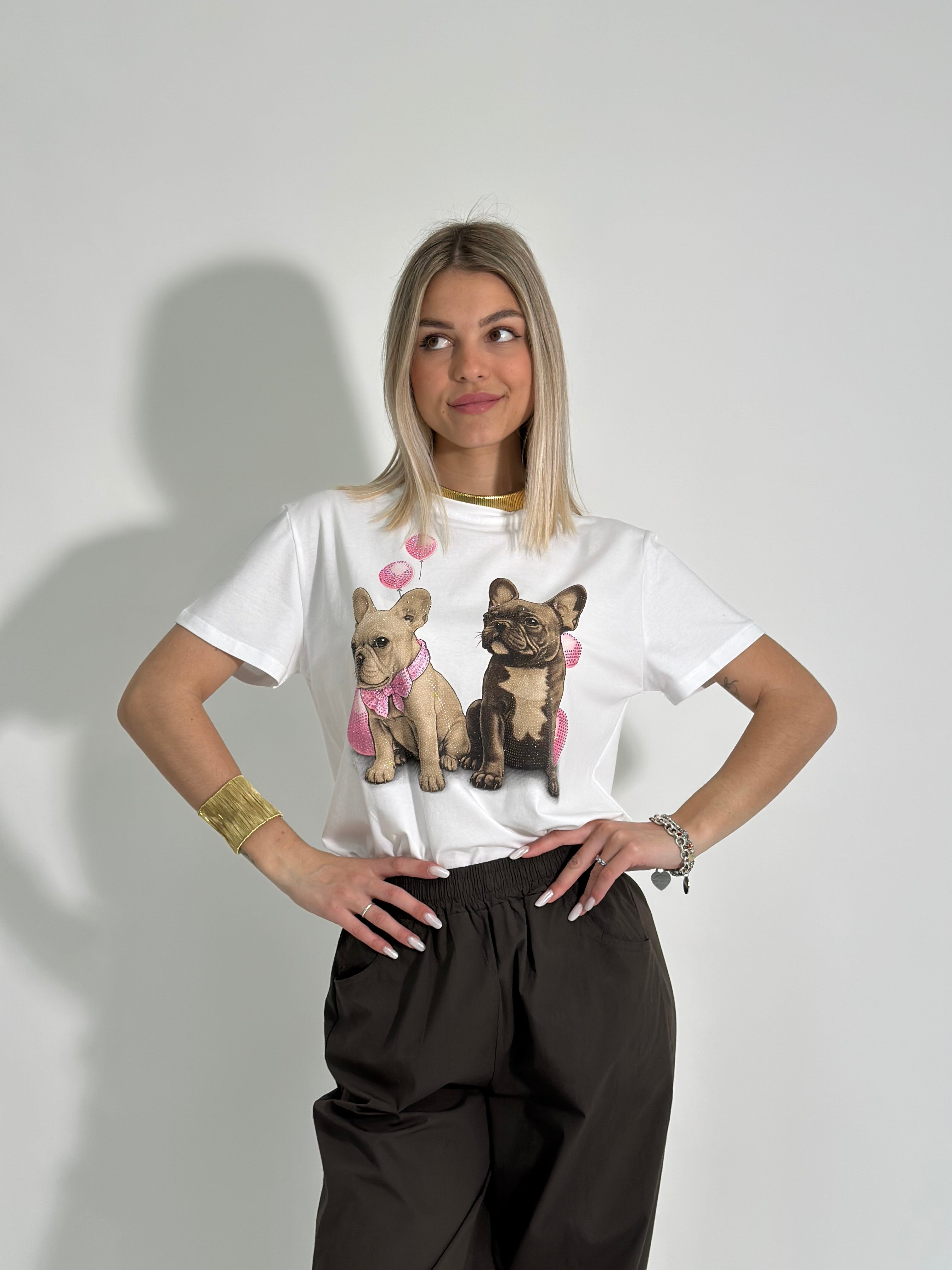 T-shirt bull dog 6256