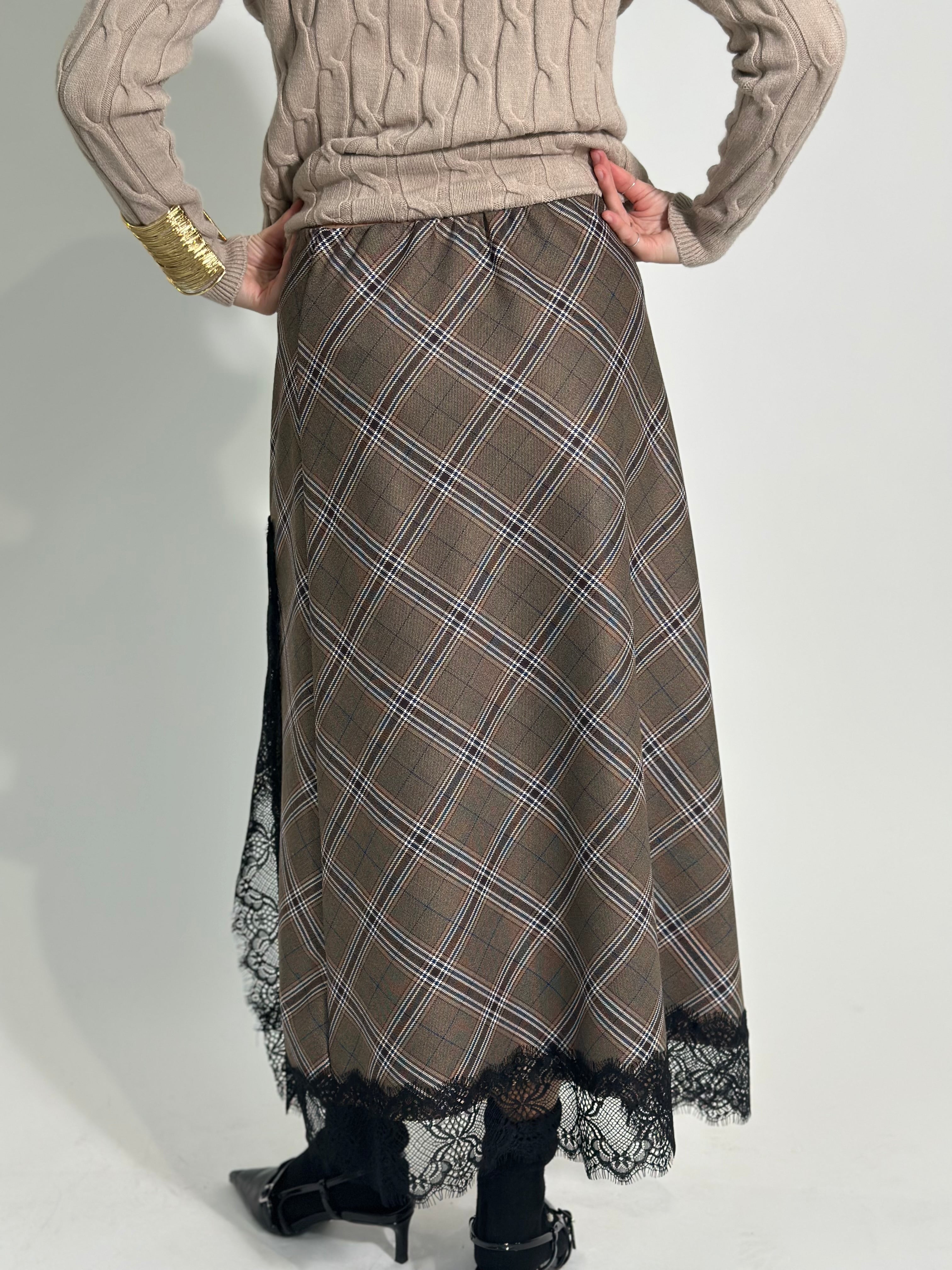 Gonna tartan pizzo 4759