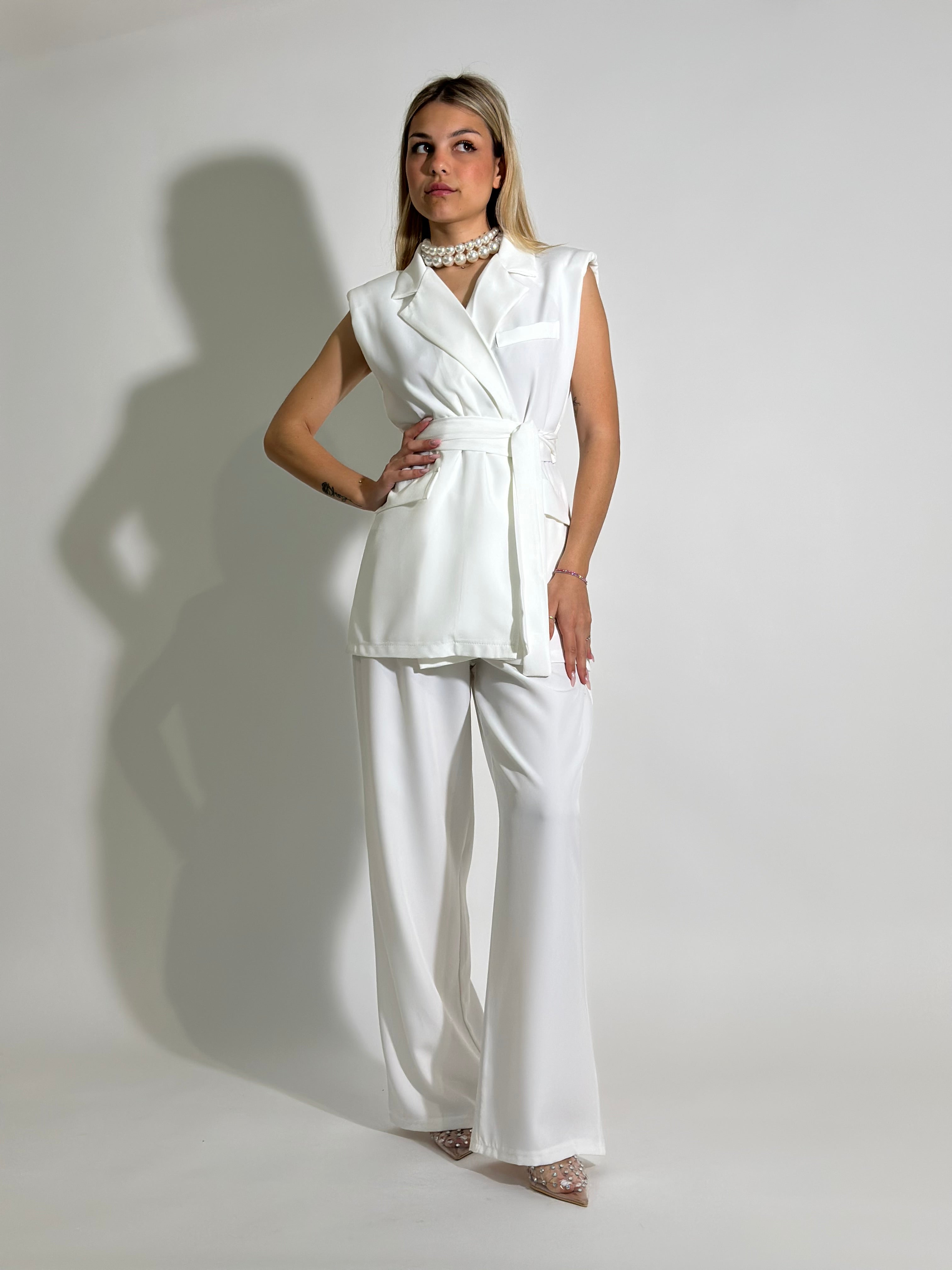 Completo smanicato 5687 BIANCO