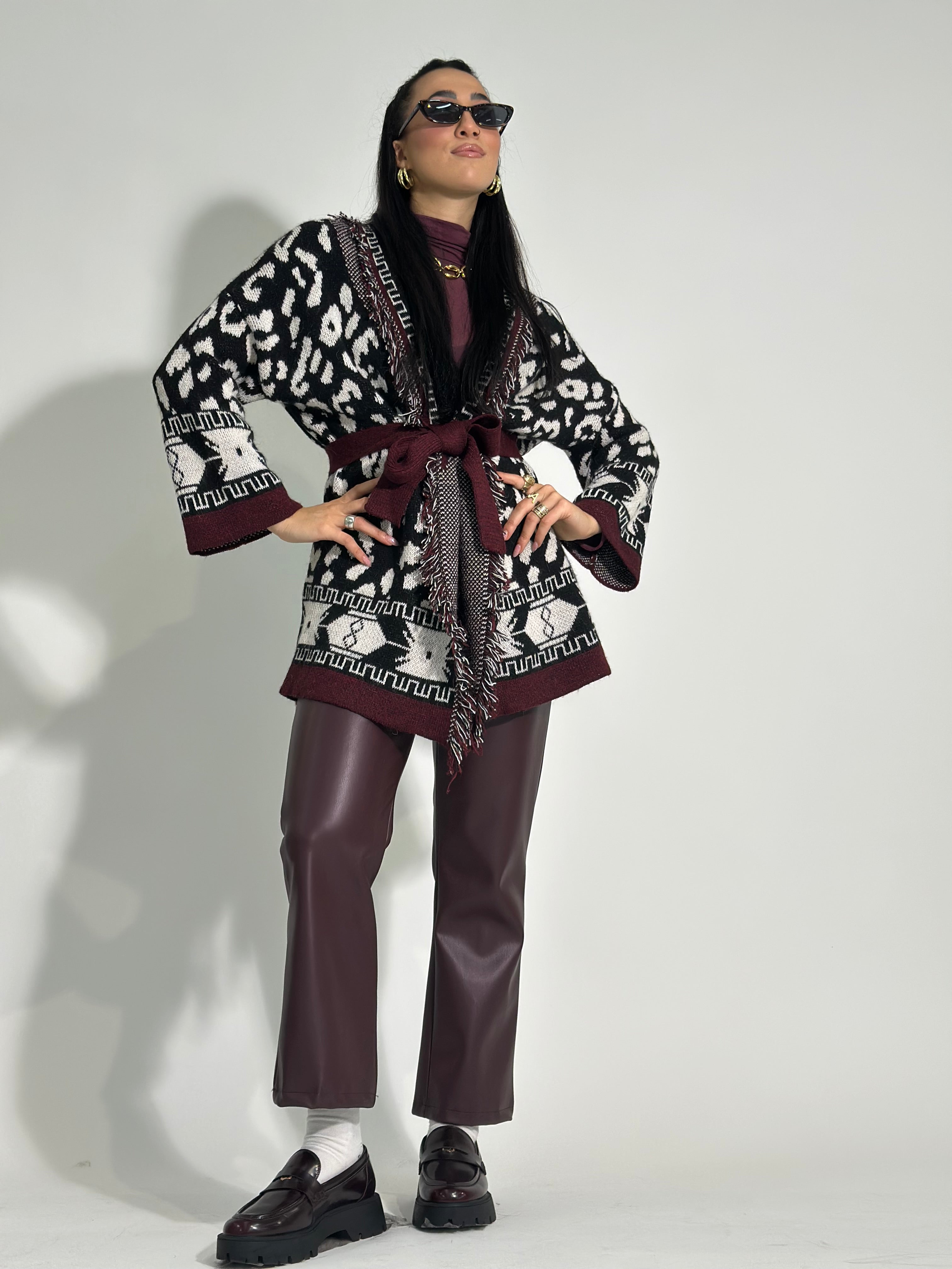 Cardigan frange 1043